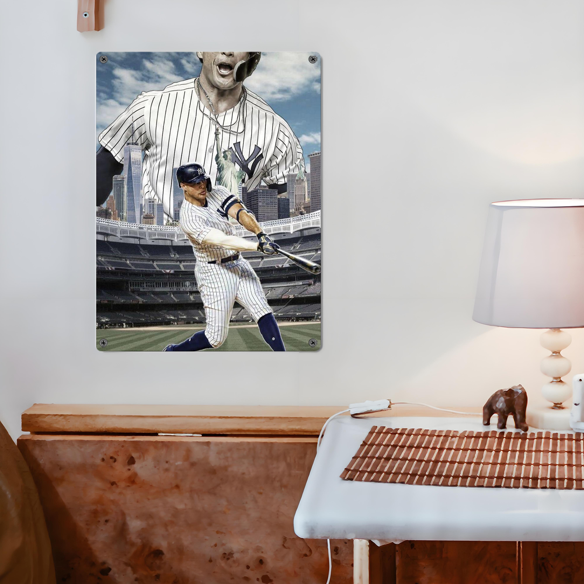 Giancarlo Stanton 14 Vintage Metal Tin Sign 12x16inch – Retro Wall Art Decor For Home, Bar, Kitchen, Bedroom, Office – Durable Iron Sheet Poster, Easy To Hang, Full-Color Printing