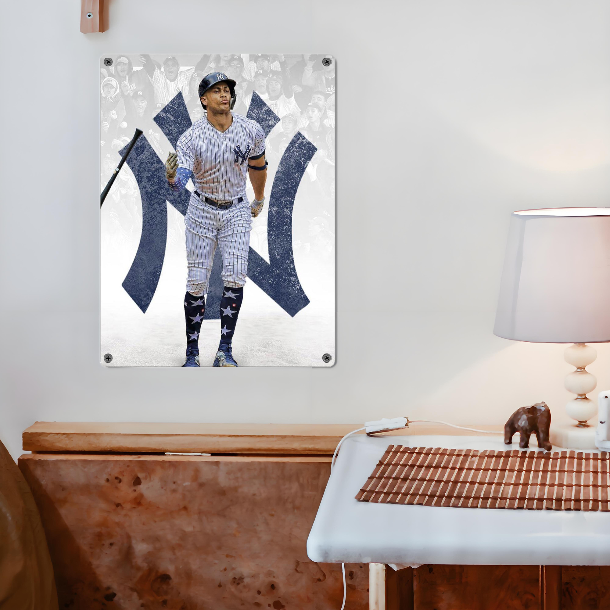 Giancarlo Stanton 15 Vintage Metal Tin Sign 12x16inch – Retro Wall Art Decor For Home, Bar, Kitchen, Bedroom, Office – Durable Iron Sheet Poster, Easy To Hang, Full-Color Printing