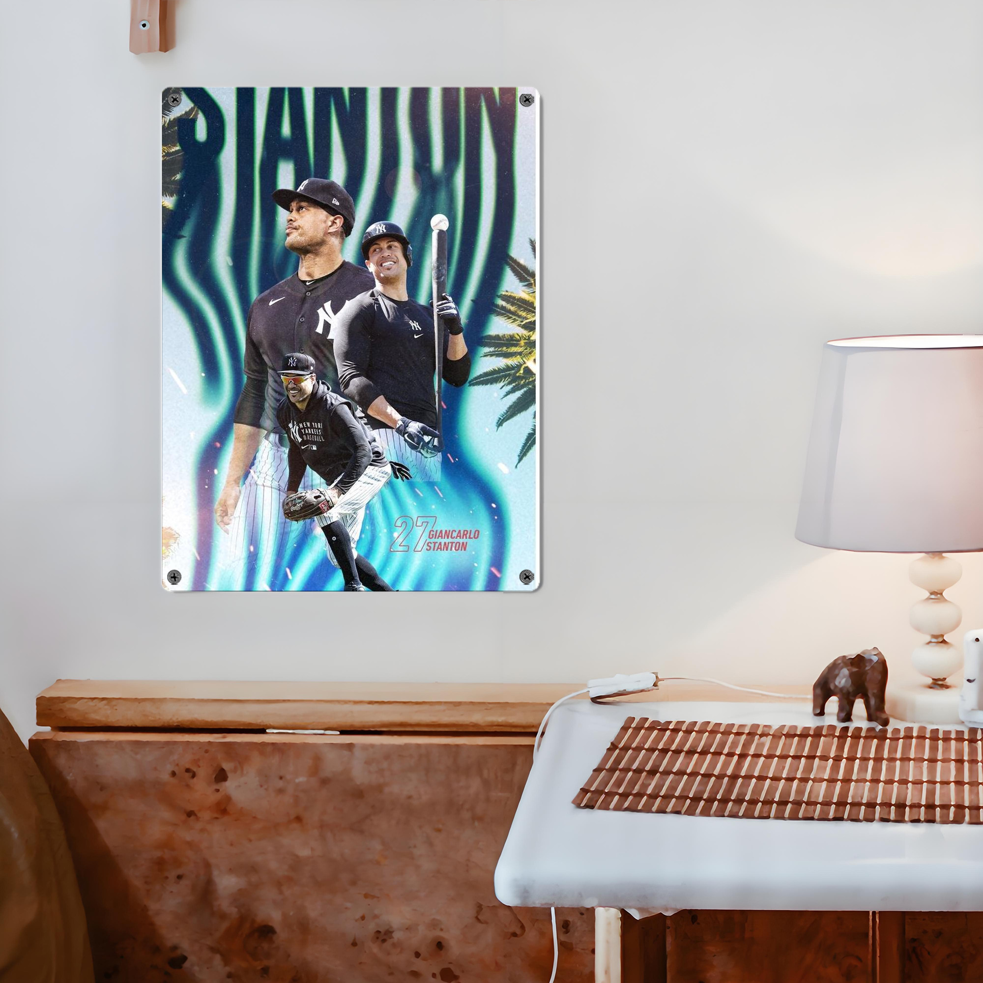 Giancarlo Stanton 31 Vintage Metal Tin Sign 12x16inch – Retro Wall Art Decor For Home, Bar, Kitchen, Bedroom, Office – Durable Iron Sheet Poster, Easy To Hang, Full-Color Printing