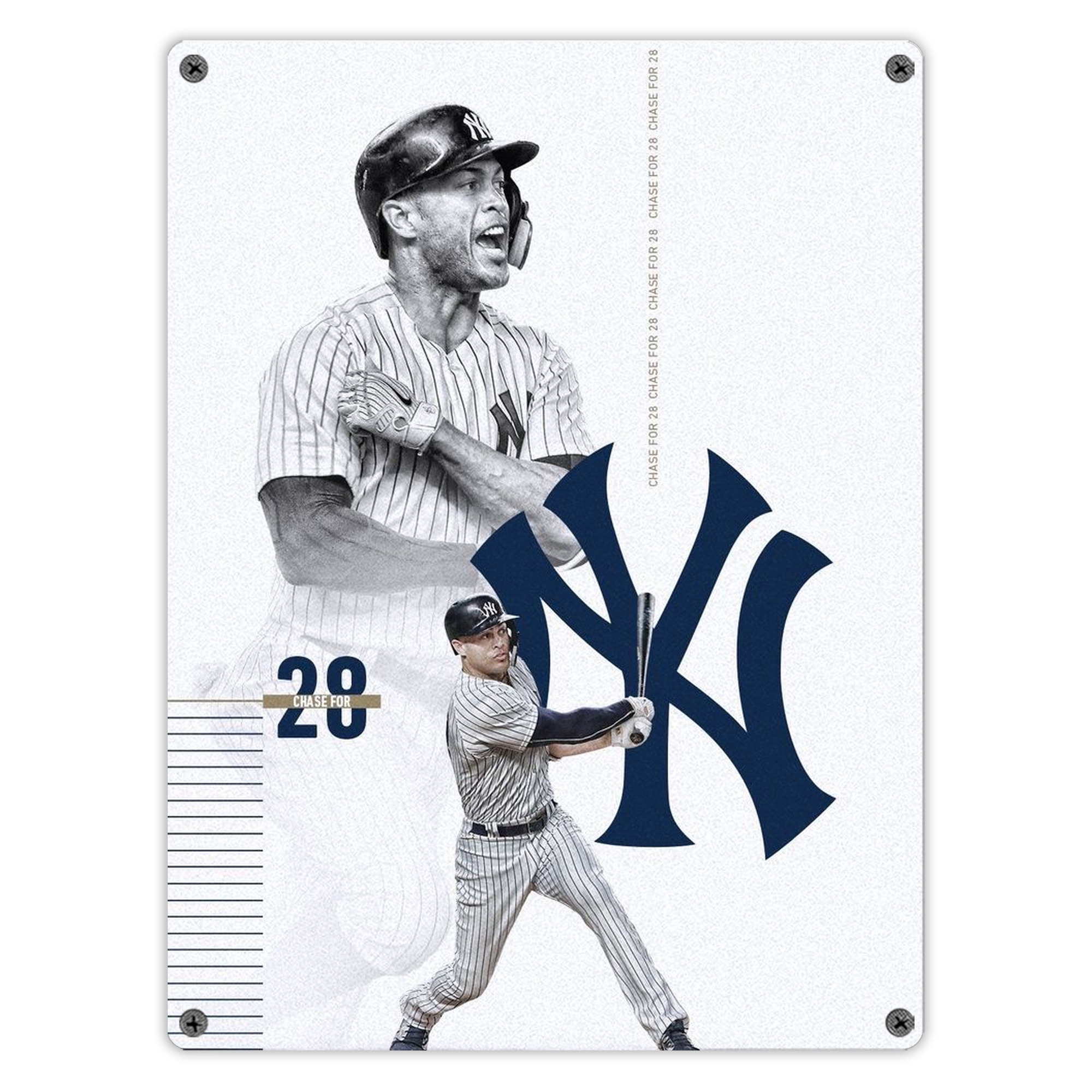 Giancarlo Stanton 10 Vintage Metal Tin Sign 12x16inch – Retro Wall Art Decor For Home, Bar, Kitchen, Bedroom, Office – Durable Iron Sheet Poster, Easy To Hang, Full-Color Printing