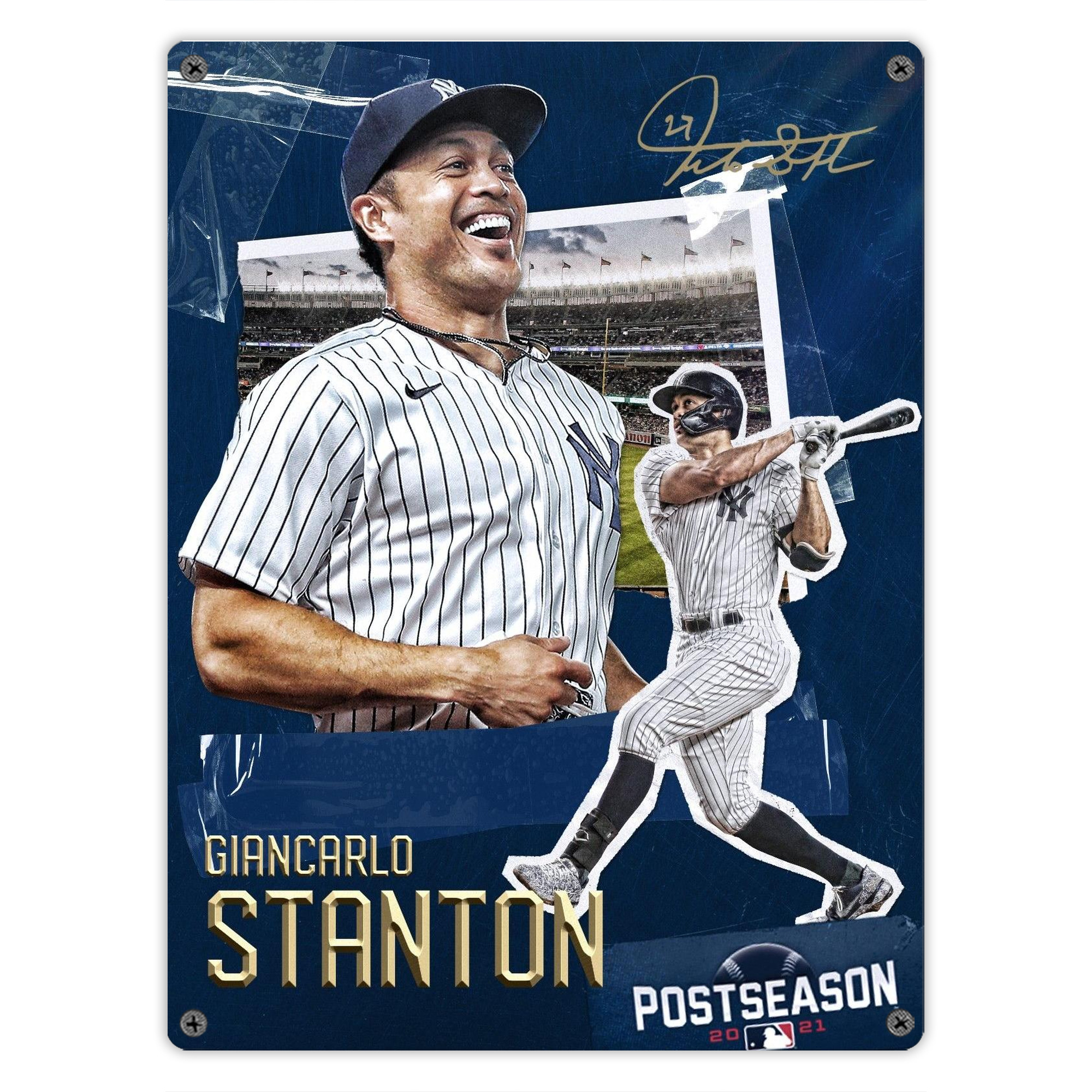 Giancarlo Stanton 18 Vintage Metal Tin Sign 12x16inch – Retro Wall Art Decor For Home, Bar, Kitchen, Bedroom, Office – Durable Iron Sheet Poster, Easy To Hang, Full-Color Printing
