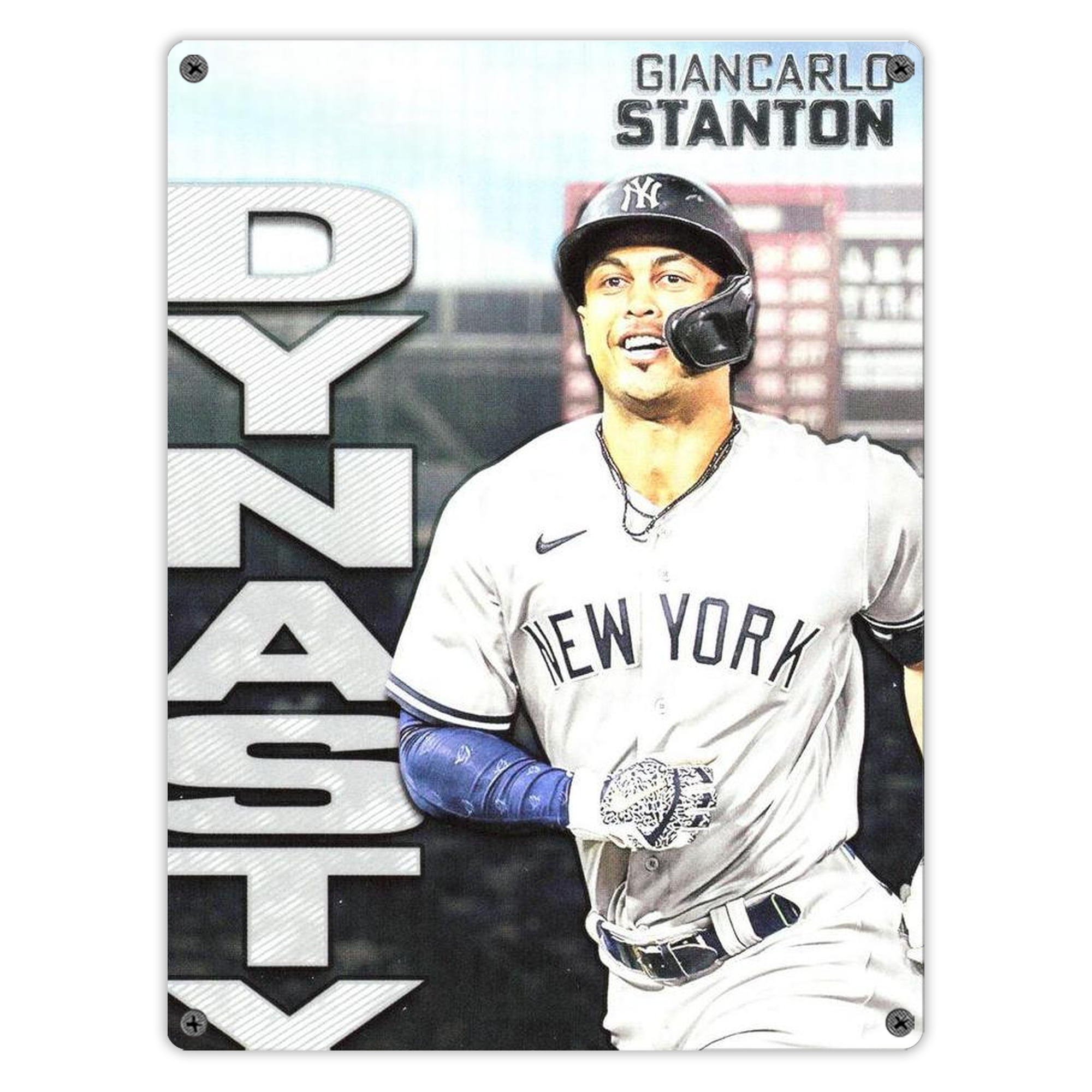 Giancarlo Stanton 21 Vintage Metal Tin Sign 12x16inch – Retro Wall Art Decor For Home, Bar, Kitchen, Bedroom, Office – Durable Iron Sheet Poster, Easy To Hang, Full-Color Printing
