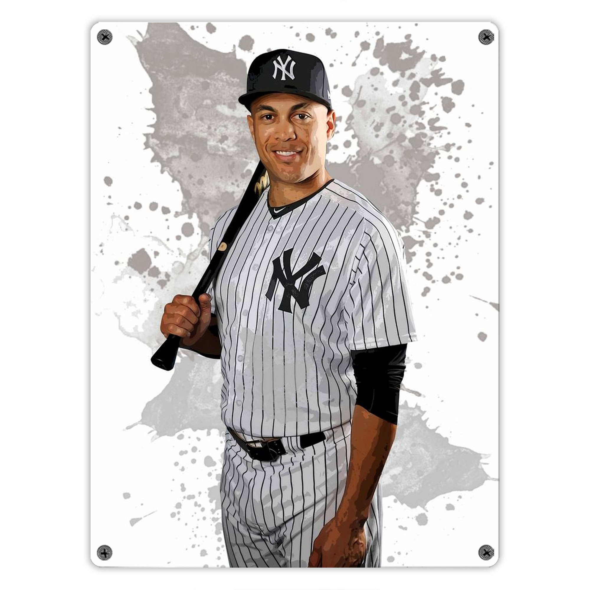 Giancarlo Stanton 32 Vintage Metal Tin Sign 12x16inch – Retro Wall Art Decor For Home, Bar, Kitchen, Bedroom, Office – Durable Iron Sheet Poster, Easy To Hang, Full-Color Printing