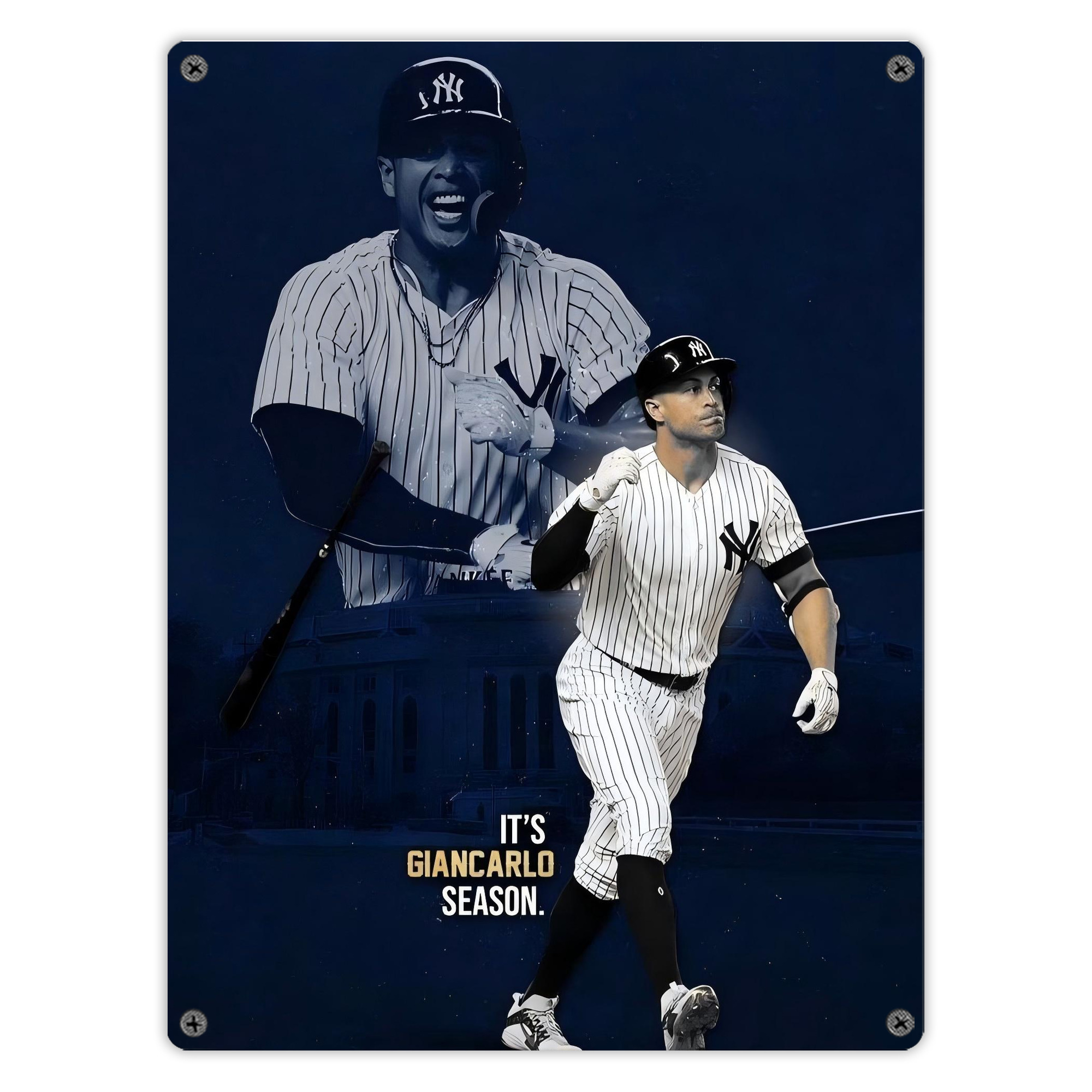 Giancarlo Stanton 29 Vintage Metal Tin Sign 12x16inch – Retro Wall Art Decor For Home, Bar, Kitchen, Bedroom, Office – Durable Iron Sheet Poster, Easy To Hang, Full-Color Printing