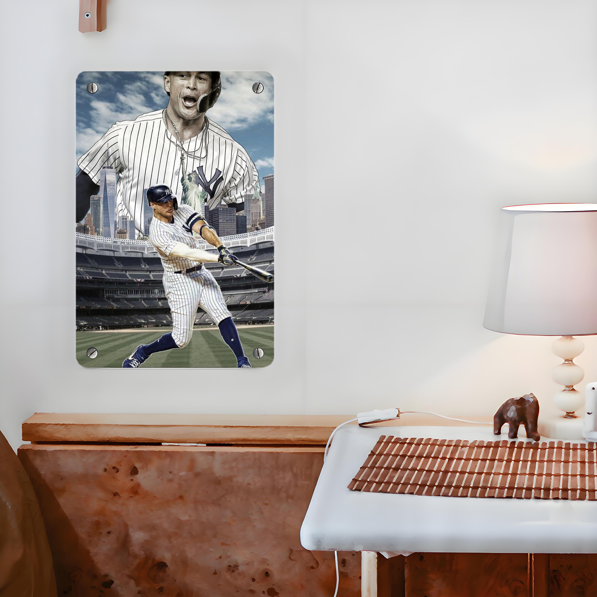 Giancarlo Stanton 14 Metal Tin Sign 8x12inch - High-Quality Full-Print Decorative Wall Art, Durable Rust-Resistant Metal Plaque For Living Room, Bedroom, Kitchen, Office, Bar Décor