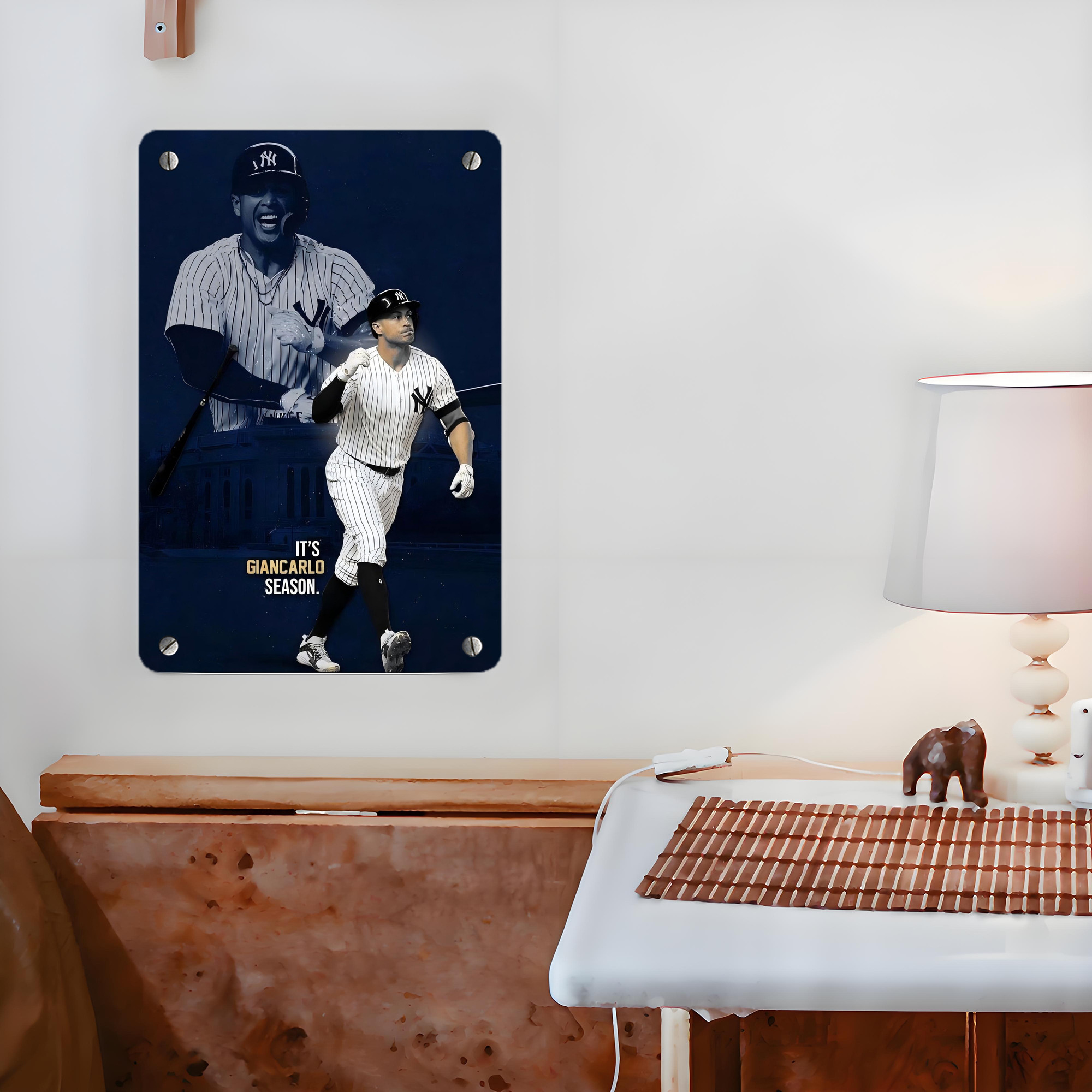 Giancarlo Stanton 29 Metal Tin Sign 8x12inch - High-Quality Full-Print Decorative Wall Art, Durable Rust-Resistant Metal Plaque For Living Room, Bedroom, Kitchen, Office, Bar Décor