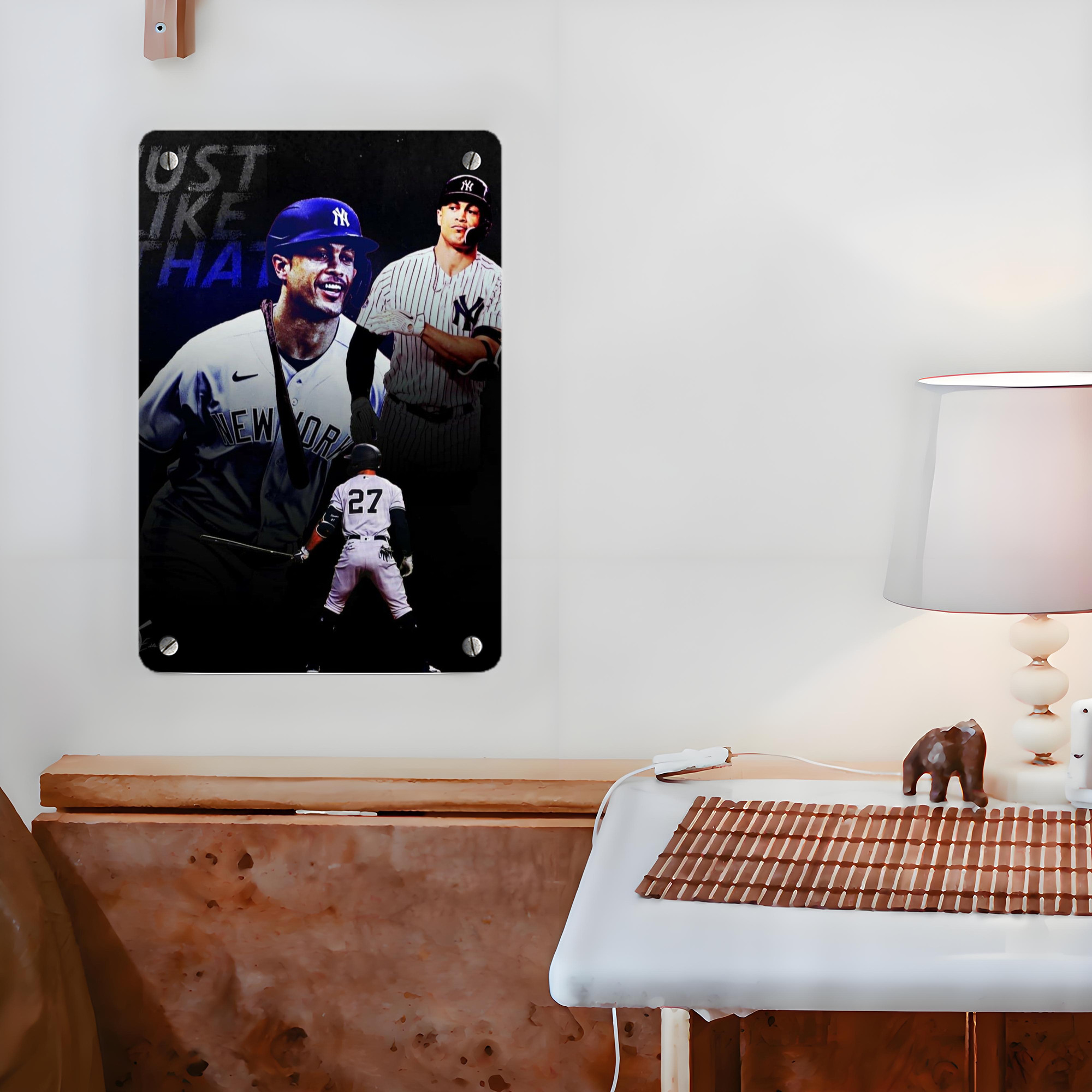 Giancarlo Stanton 36 Metal Tin Sign 8x12inch - High-Quality Full-Print Decorative Wall Art, Durable Rust-Resistant Metal Plaque For Living Room, Bedroom, Kitchen, Office, Bar Décor