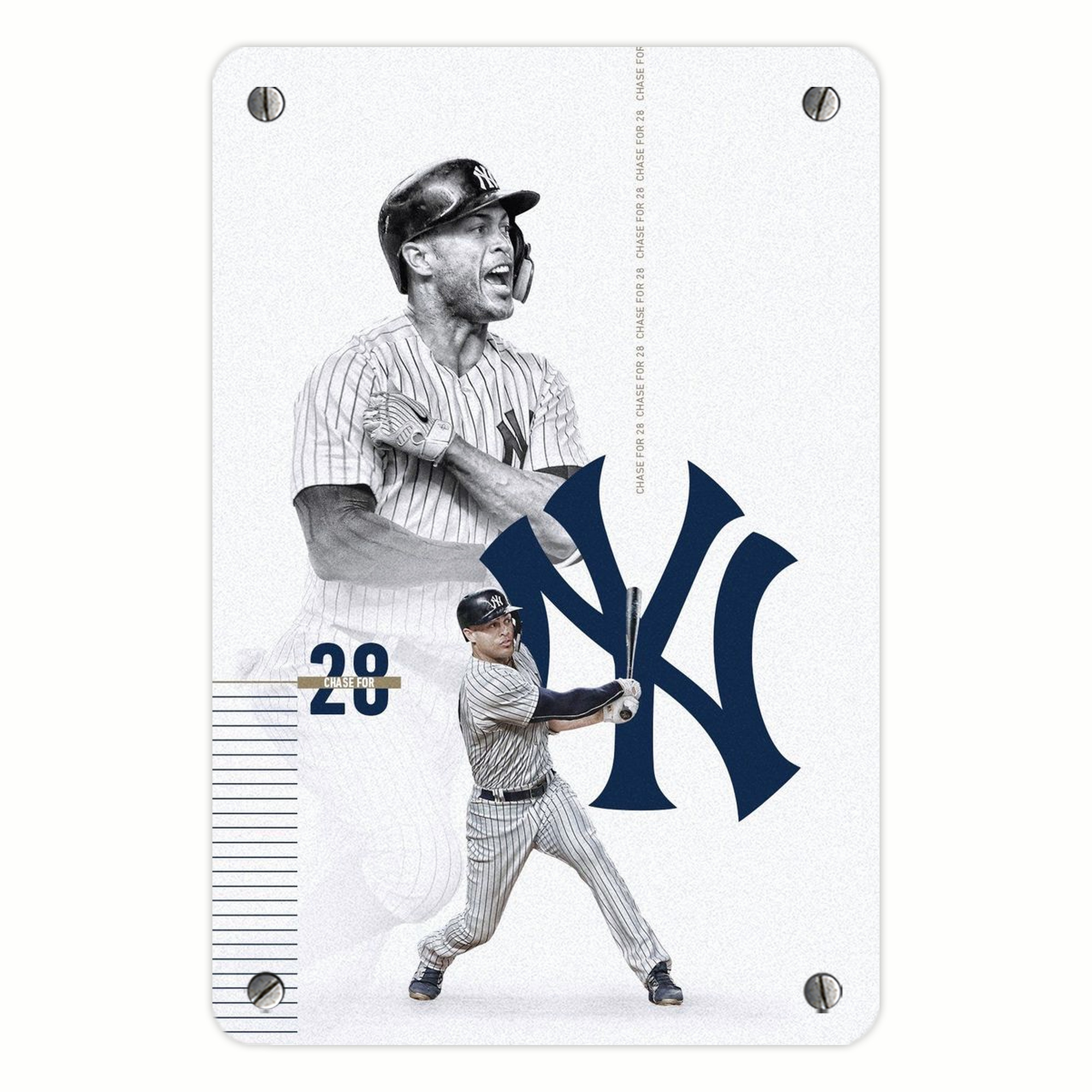 Giancarlo Stanton 10 Metal Tin Sign 8x12inch - High-Quality Full-Print Decorative Wall Art, Durable Rust-Resistant Metal Plaque For Living Room, Bedroom, Kitchen, Office, Bar Décor