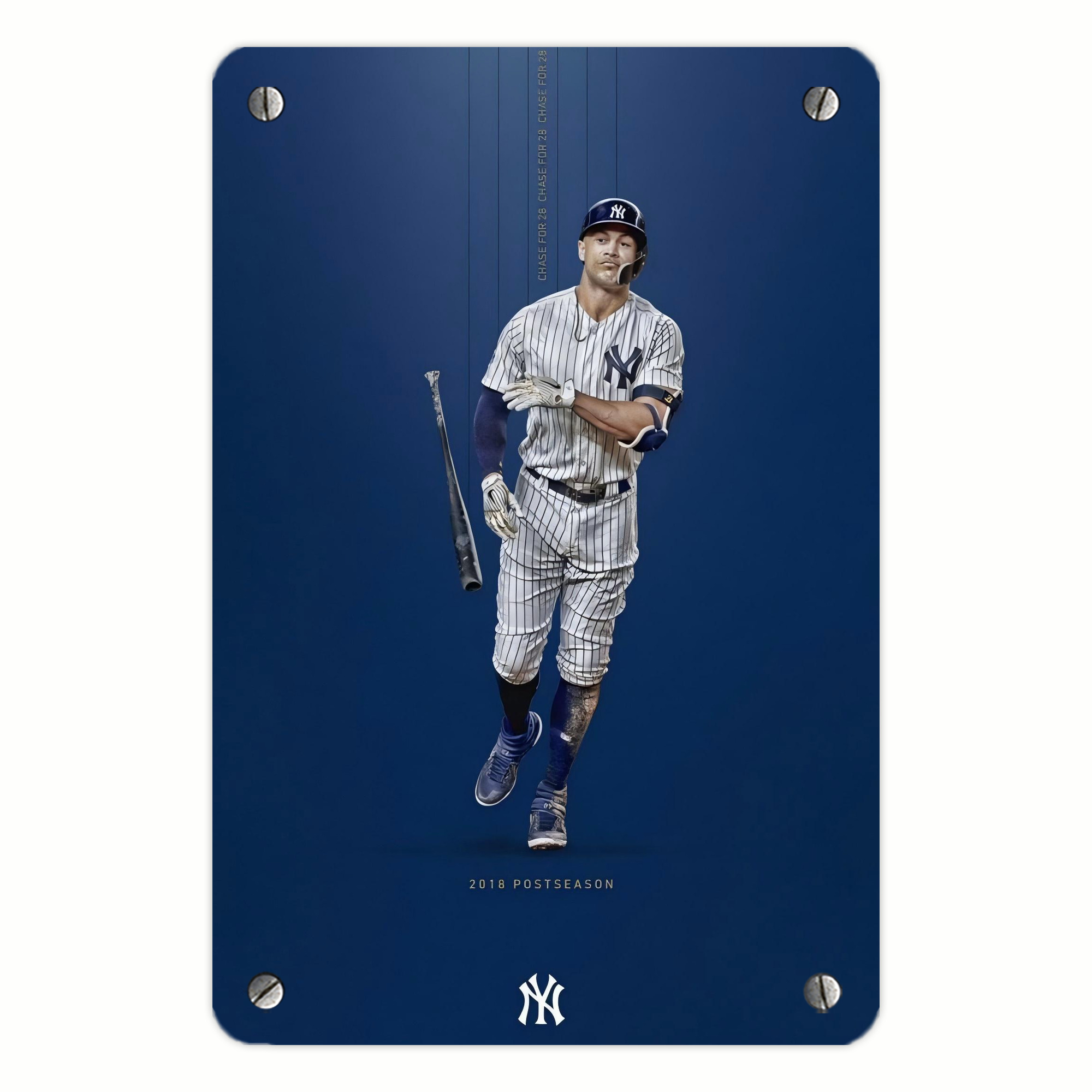 Giancarlo Stanton 12 Metal Tin Sign 8x12inch - High-Quality Full-Print Decorative Wall Art, Durable Rust-Resistant Metal Plaque For Living Room, Bedroom, Kitchen, Office, Bar Décor