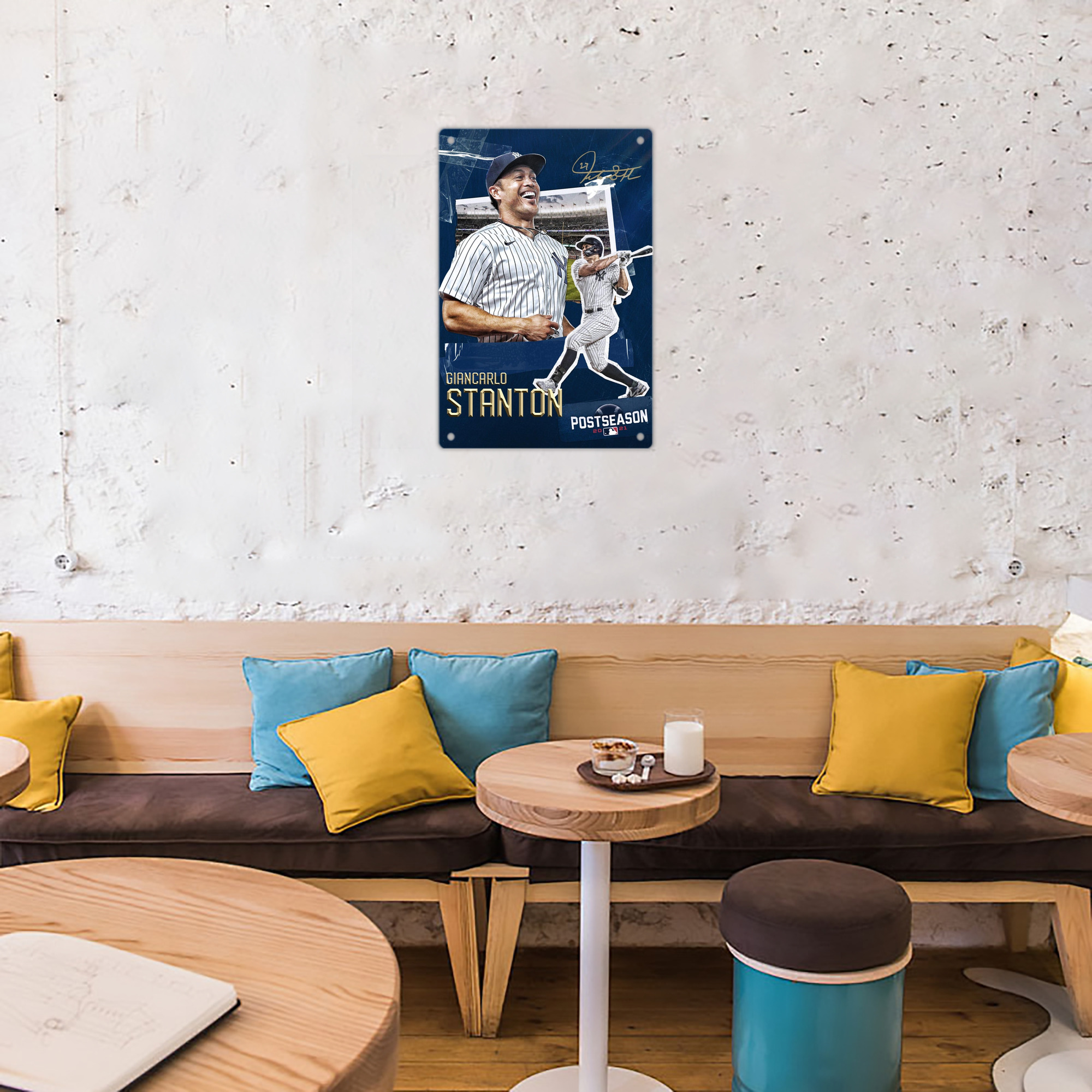 Giancarlo Stanton 18 8x12inch Vertical Aluminum Sign - Durable Fade-Resistant Indoor/Outdoor Safety & Information Plaque For Office, Hotel, Restaurant, Bar, Public Spaces