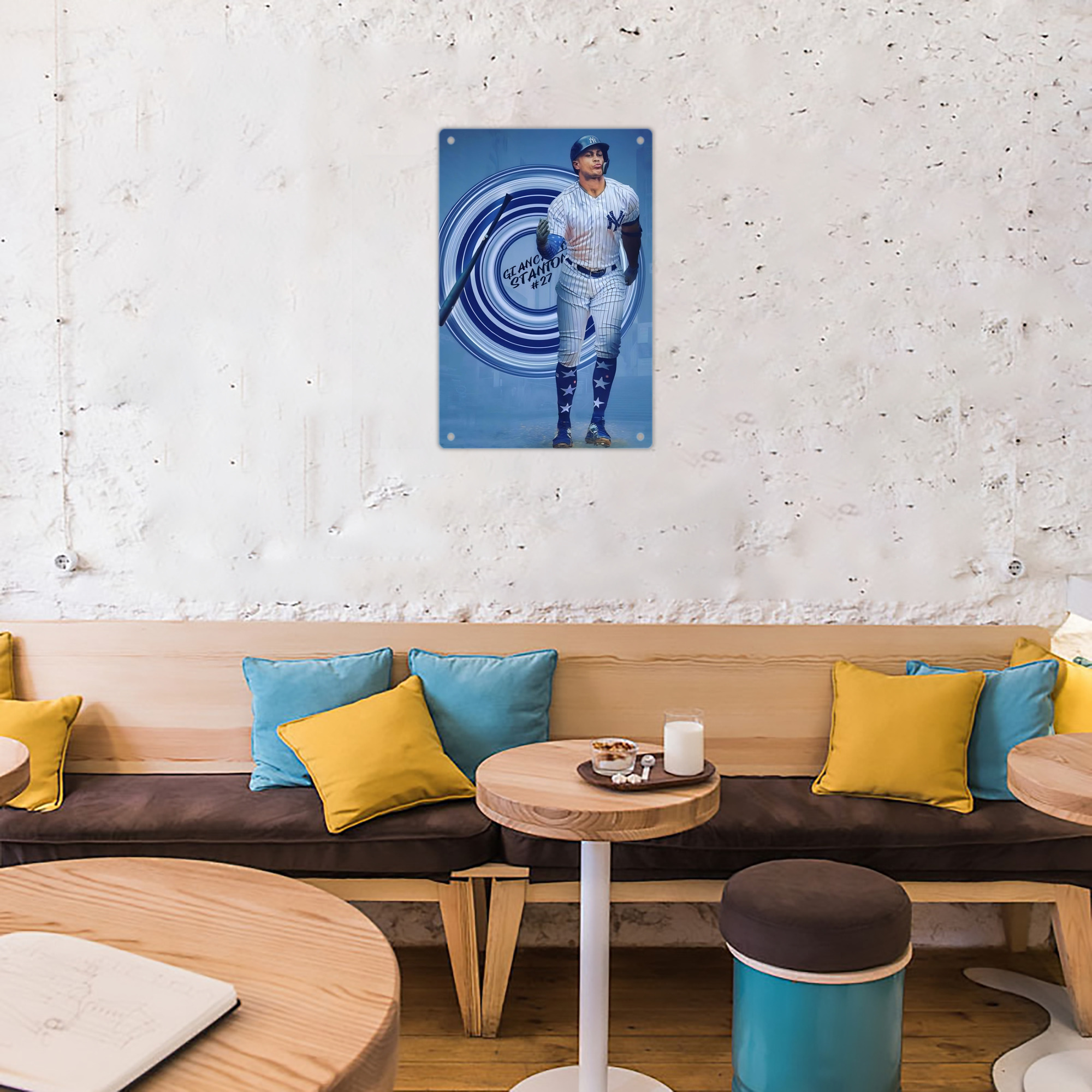 Giancarlo Stanton 16 8x12inch Vertical Aluminum Sign - Durable Fade-Resistant Indoor/Outdoor Safety & Information Plaque For Office, Hotel, Restaurant, Bar, Public Spaces