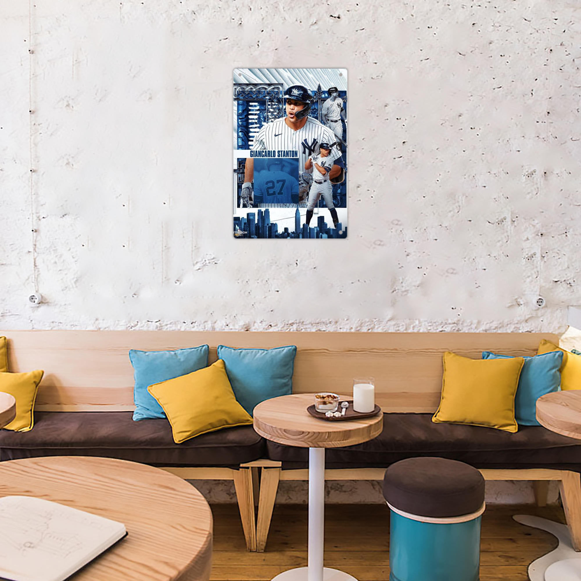 Giancarlo Stanton 17 8x12inch Vertical Aluminum Sign - Durable Fade-Resistant Indoor/Outdoor Safety & Information Plaque For Office, Hotel, Restaurant, Bar, Public Spaces