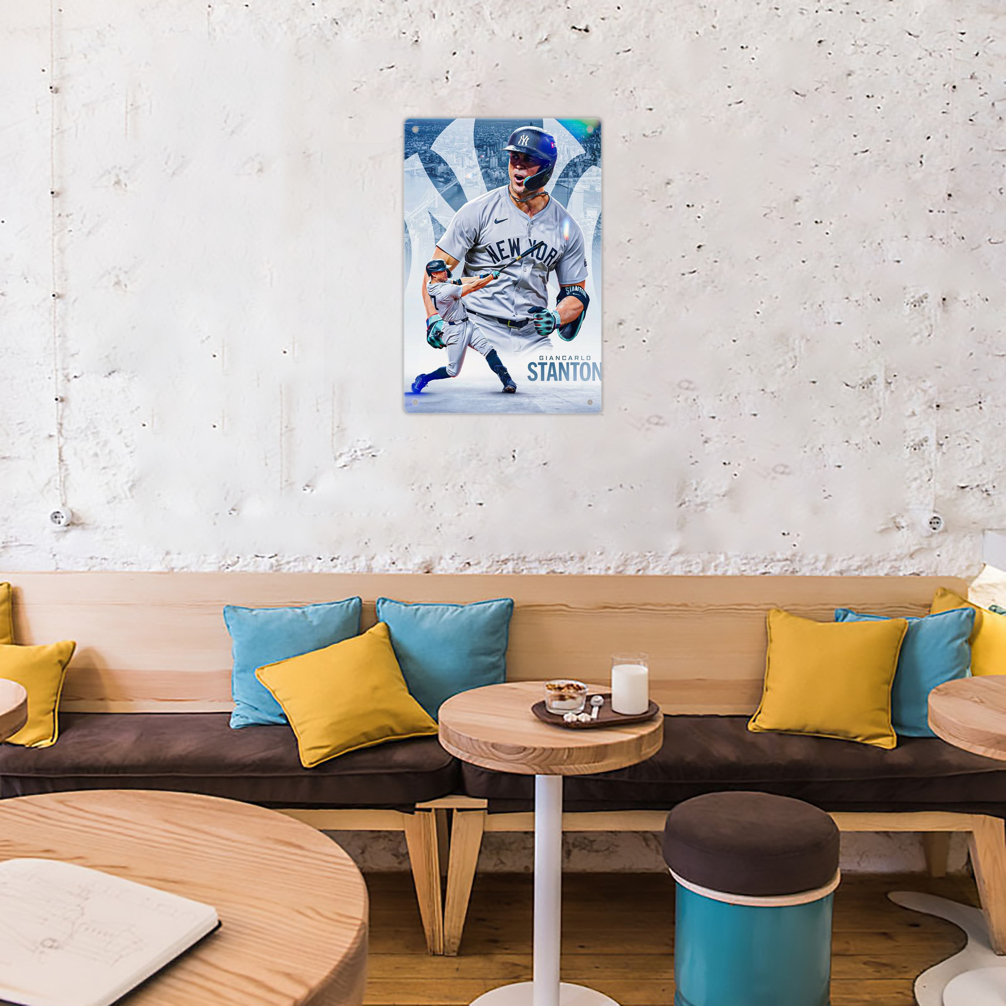 Giancarlo Stanton 24 8x12inch Vertical Aluminum Sign - Durable Fade-Resistant Indoor/Outdoor Safety & Information Plaque For Office, Hotel, Restaurant, Bar, Public Spaces