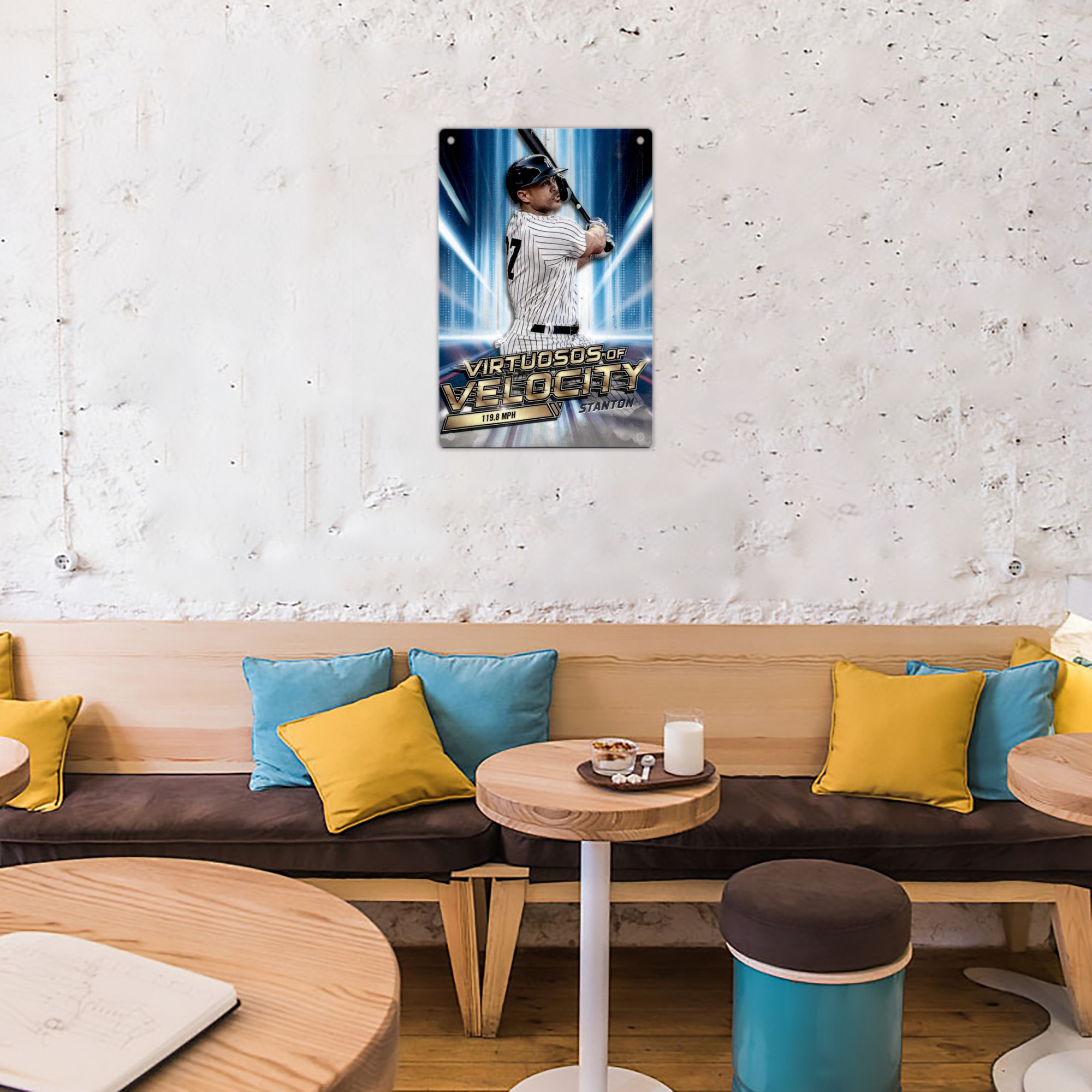 Giancarlo Stanton 33 8x12inch Vertical Aluminum Sign - Durable Fade-Resistant Indoor/Outdoor Safety & Information Plaque For Office, Hotel, Restaurant, Bar, Public Spaces