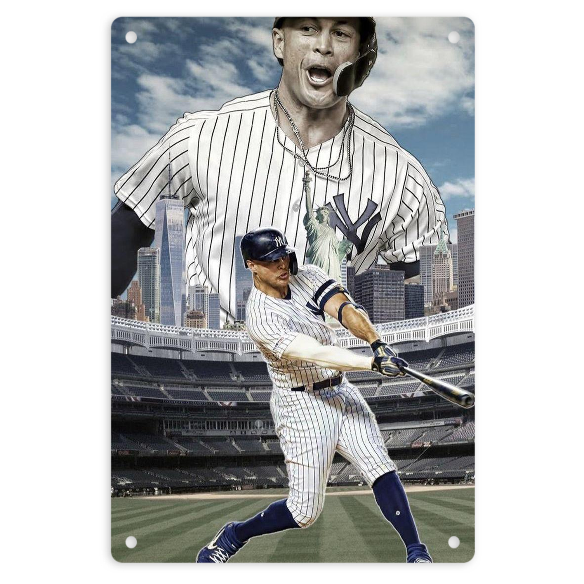 Giancarlo Stanton 14 8x12inch Vertical Aluminum Sign - Durable Fade-Resistant Indoor/Outdoor Safety & Information Plaque For Office, Hotel, Restaurant, Bar, Public Spaces