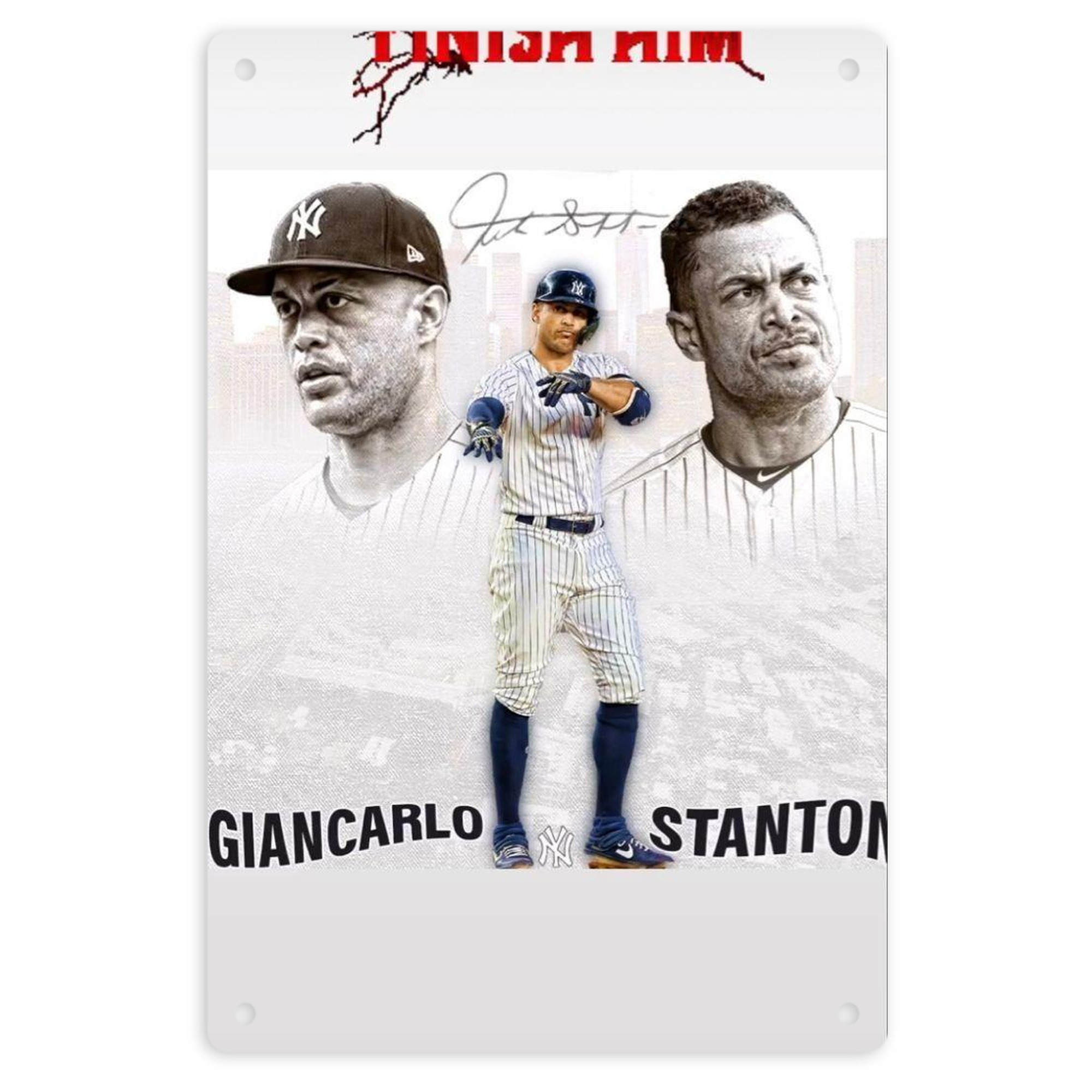Giancarlo Stanton 11 8x12inch Vertical Aluminum Sign - Durable Fade-Resistant Indoor/Outdoor Safety & Information Plaque For Office, Hotel, Restaurant, Bar, Public Spaces