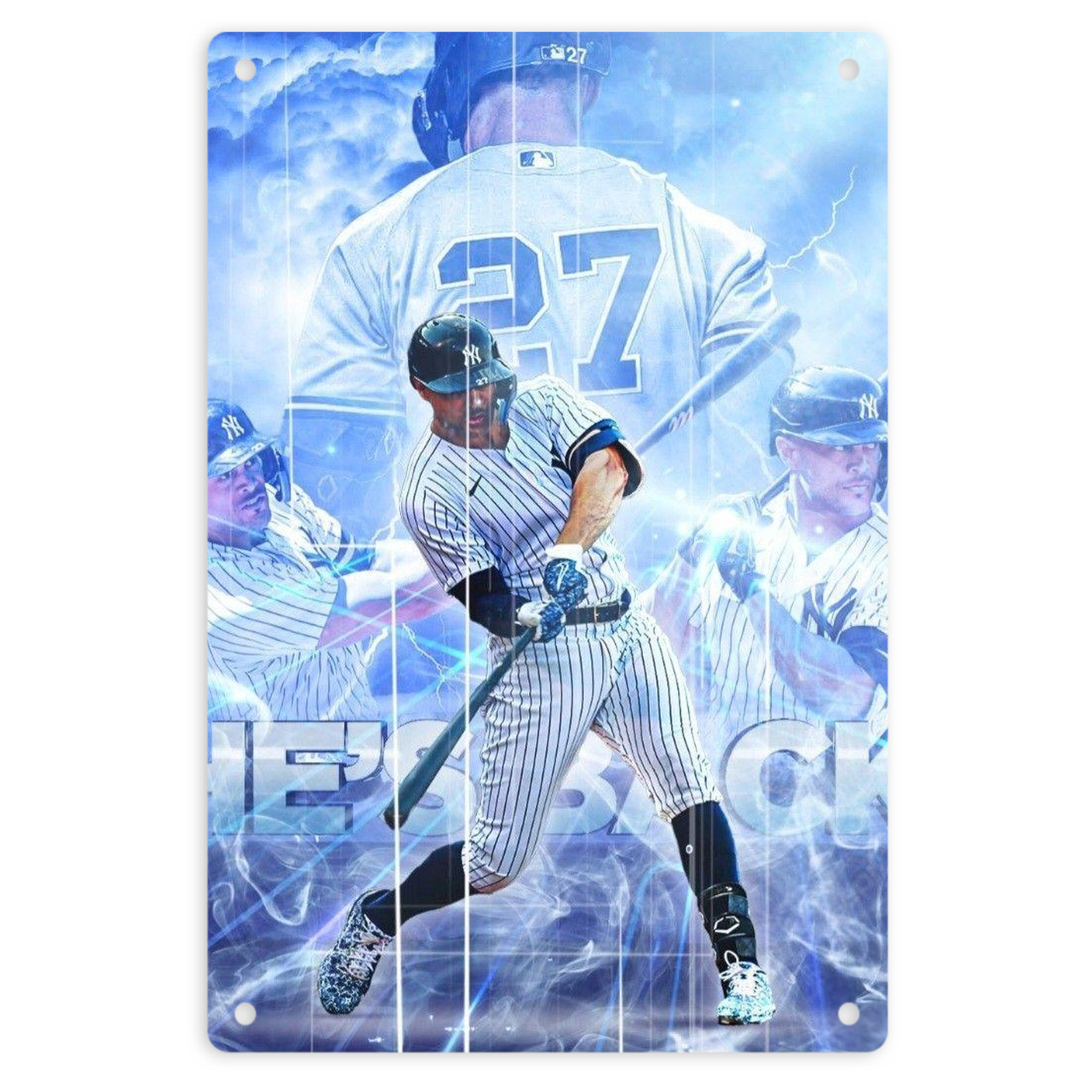 Giancarlo Stanton 26 8x12inch Vertical Aluminum Sign - Durable Fade-Resistant Indoor/Outdoor Safety & Information Plaque For Office, Hotel, Restaurant, Bar, Public Spaces