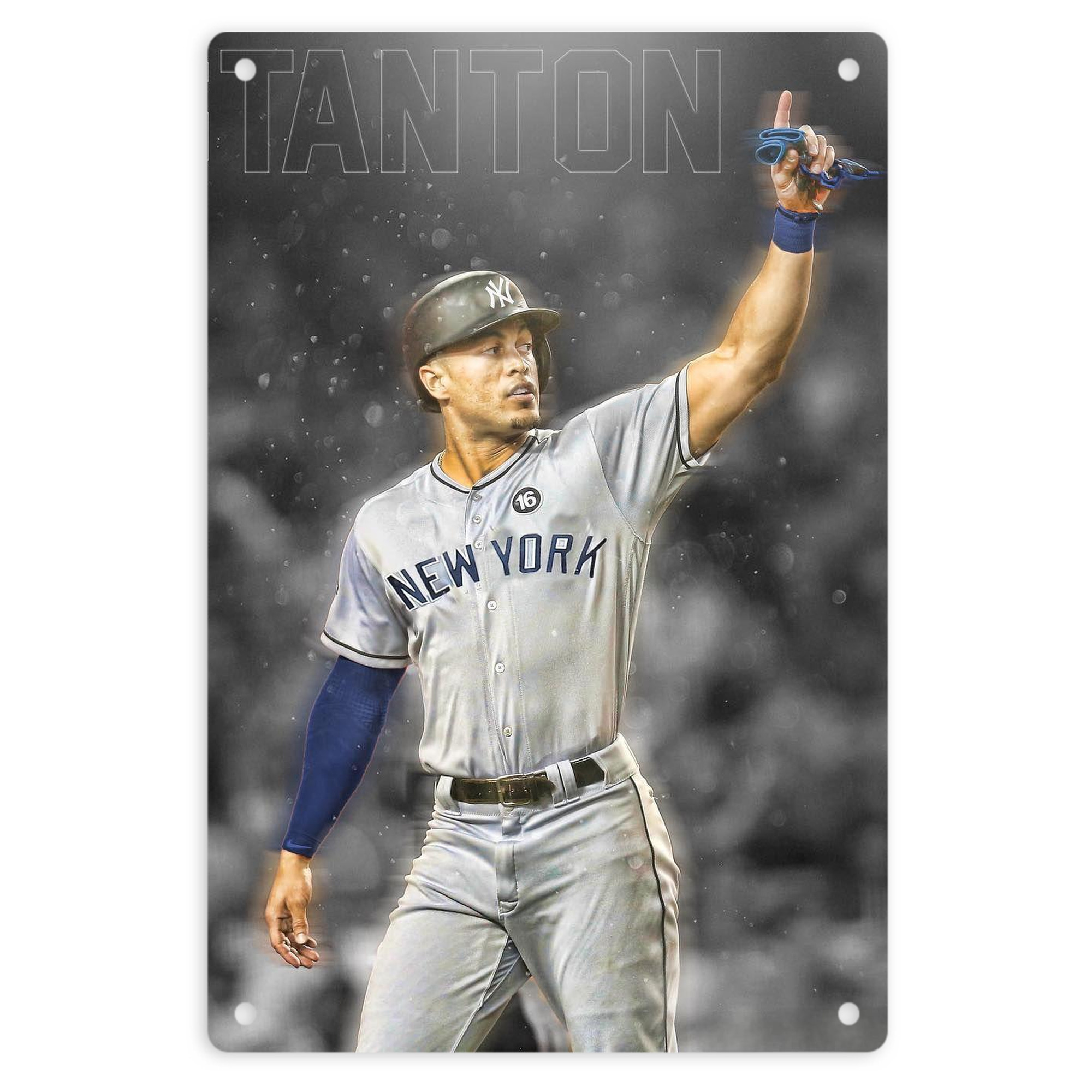Giancarlo Stanton 25 8x12inch Vertical Aluminum Sign - Durable Fade-Resistant Indoor/Outdoor Safety & Information Plaque For Office, Hotel, Restaurant, Bar, Public Spaces