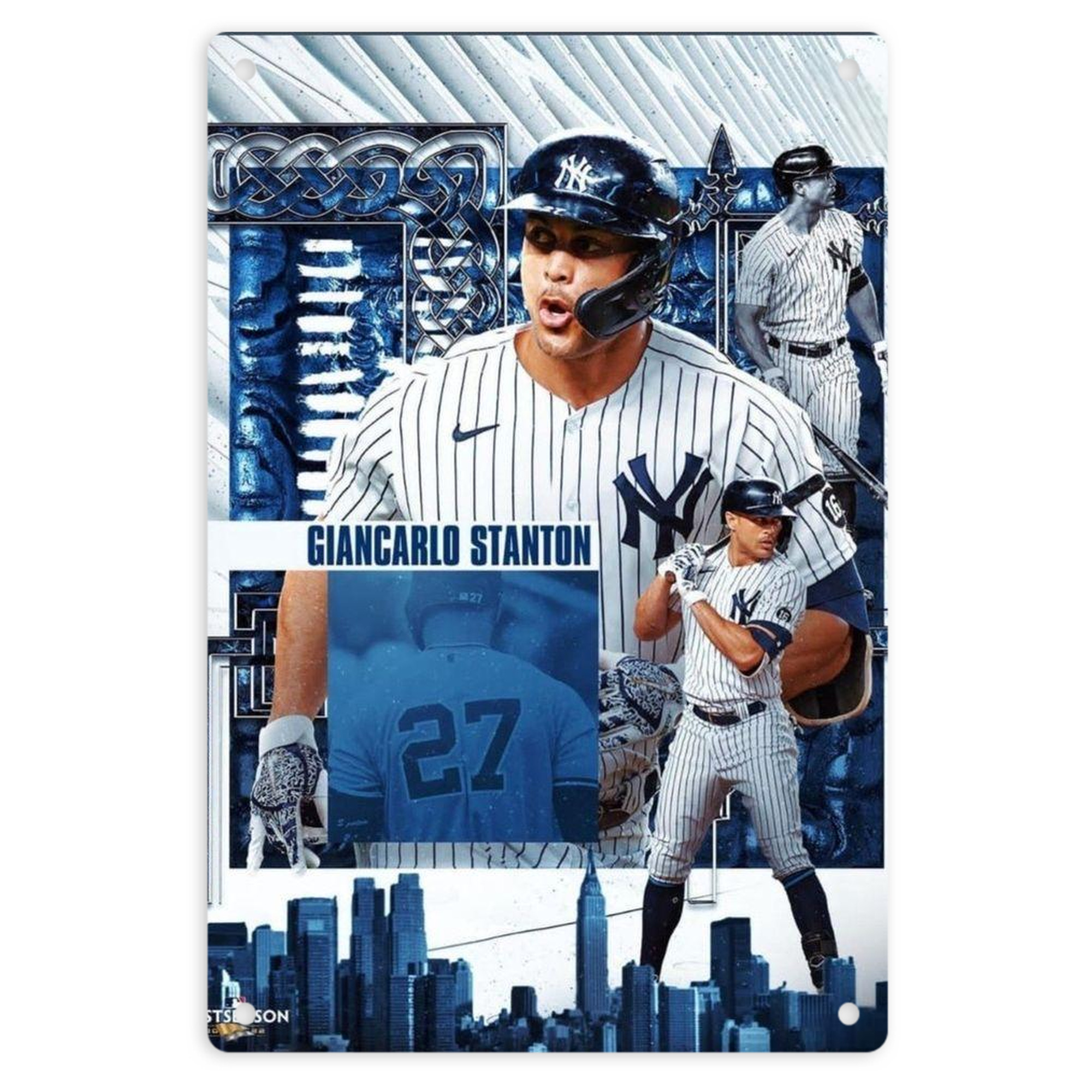Giancarlo Stanton 17 8x12inch Vertical Aluminum Sign - Durable Fade-Resistant Indoor/Outdoor Safety & Information Plaque For Office, Hotel, Restaurant, Bar, Public Spaces