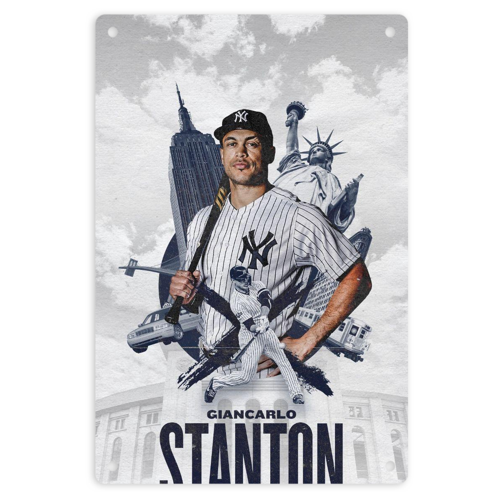 Giancarlo Stanton 23 8x12inch Vertical Aluminum Sign - Durable Fade-Resistant Indoor/Outdoor Safety & Information Plaque For Office, Hotel, Restaurant, Bar, Public Spaces