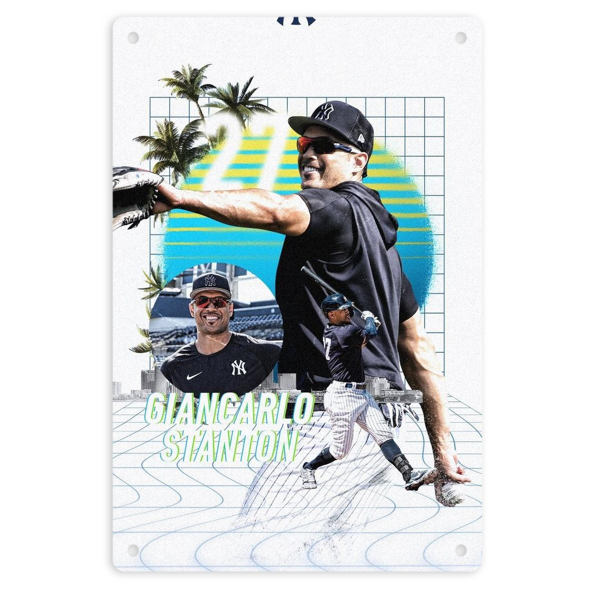 Giancarlo Stanton 30 8x12inch Vertical Aluminum Sign - Durable Fade-Resistant Indoor/Outdoor Safety & Information Plaque For Office, Hotel, Restaurant, Bar, Public Spaces