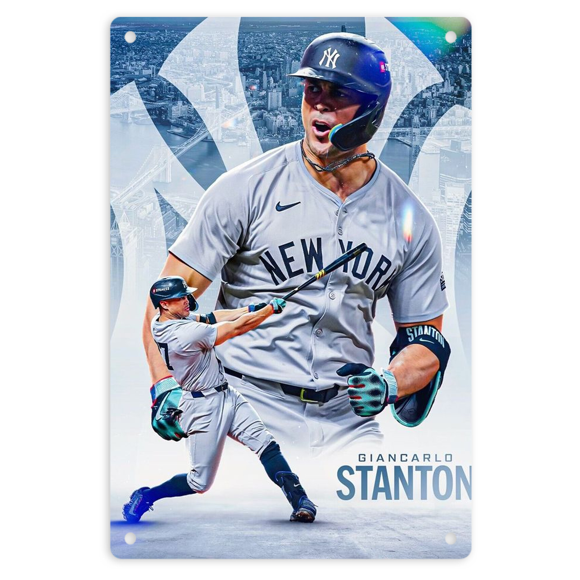 Giancarlo Stanton 24 8x12inch Vertical Aluminum Sign - Durable Fade-Resistant Indoor/Outdoor Safety & Information Plaque For Office, Hotel, Restaurant, Bar, Public Spaces