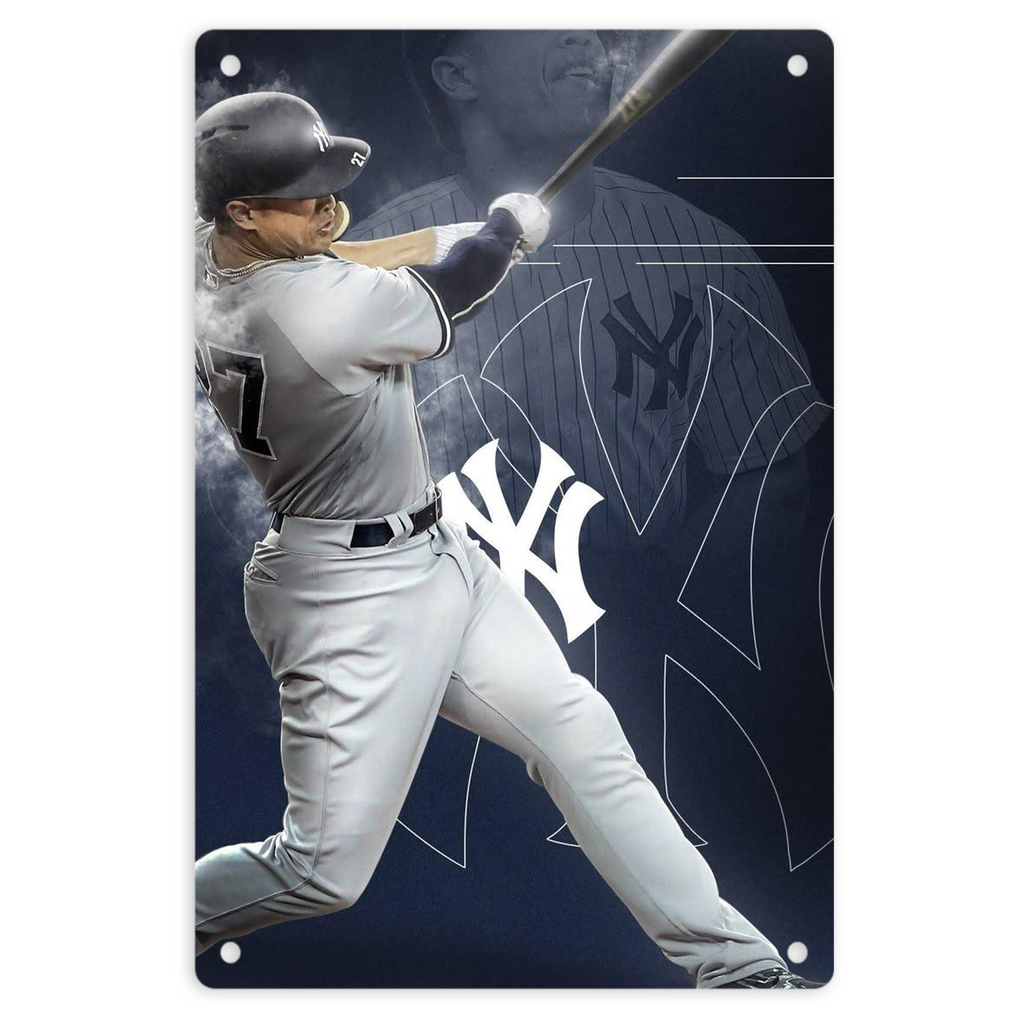 Giancarlo Stanton 27 8x12inch Vertical Aluminum Sign - Durable Fade-Resistant Indoor/Outdoor Safety & Information Plaque For Office, Hotel, Restaurant, Bar, Public Spaces