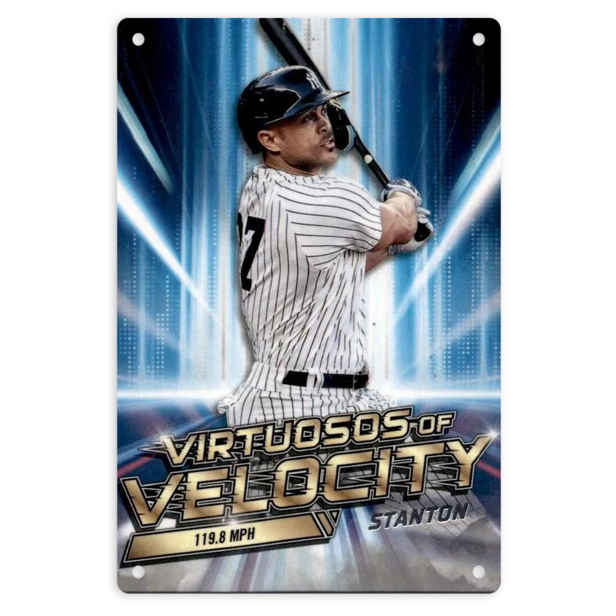 Giancarlo Stanton 33 8x12inch Vertical Aluminum Sign - Durable Fade-Resistant Indoor/Outdoor Safety & Information Plaque For Office, Hotel, Restaurant, Bar, Public Spaces