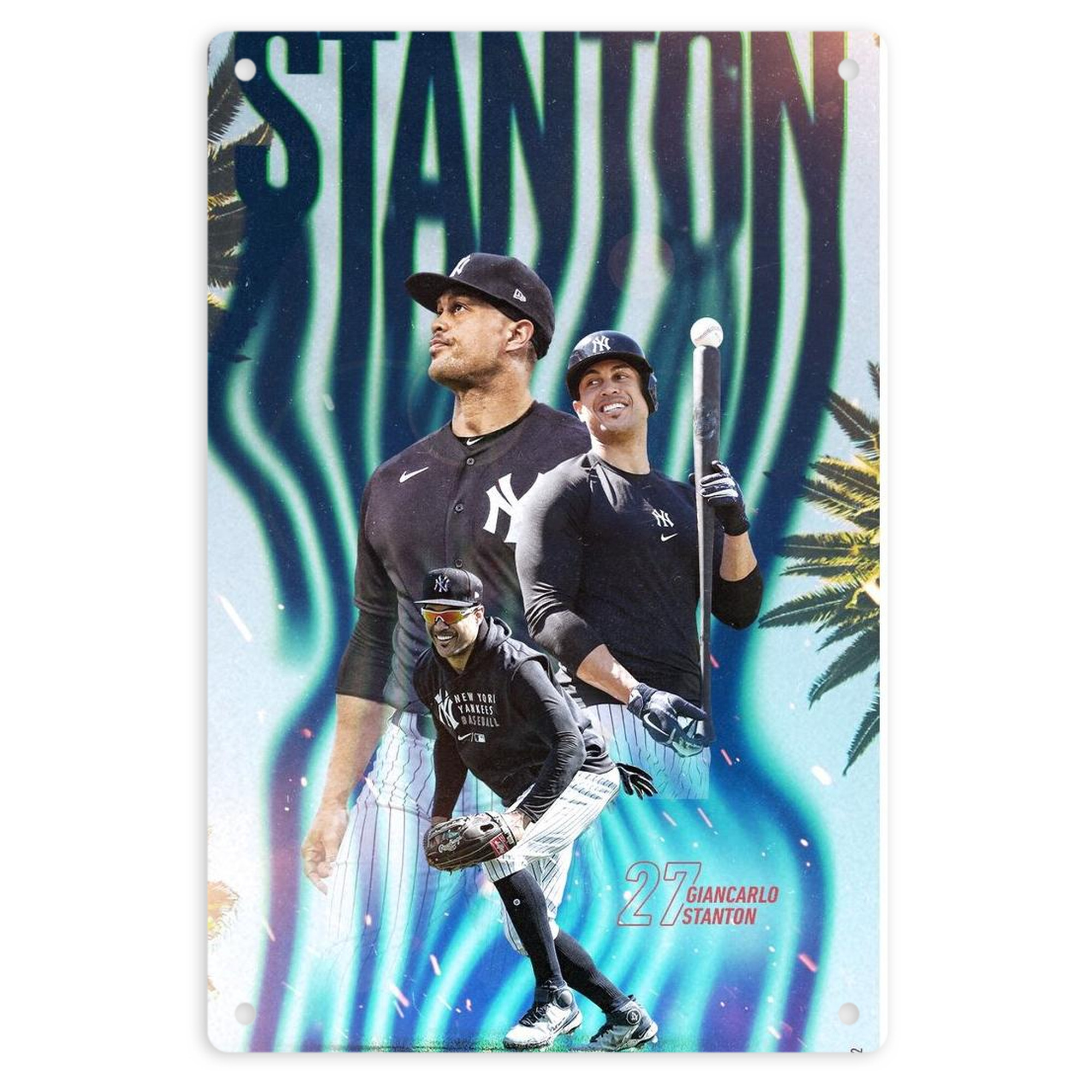Giancarlo Stanton 31 8x12inch Vertical Aluminum Sign - Durable Fade-Resistant Indoor/Outdoor Safety & Information Plaque For Office, Hotel, Restaurant, Bar, Public Spaces