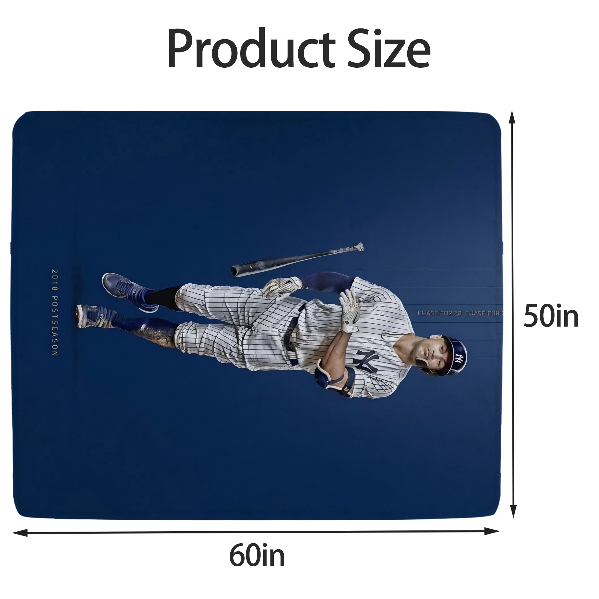 Giancarlo Stanton 12 Soft Fleece Throw Blanket 50 X 60 Inch – Super Soft, Lightweight, And Durable – Perfect For Sofa, Bed, Camping, And More – Ideal Gift For Family And Friends