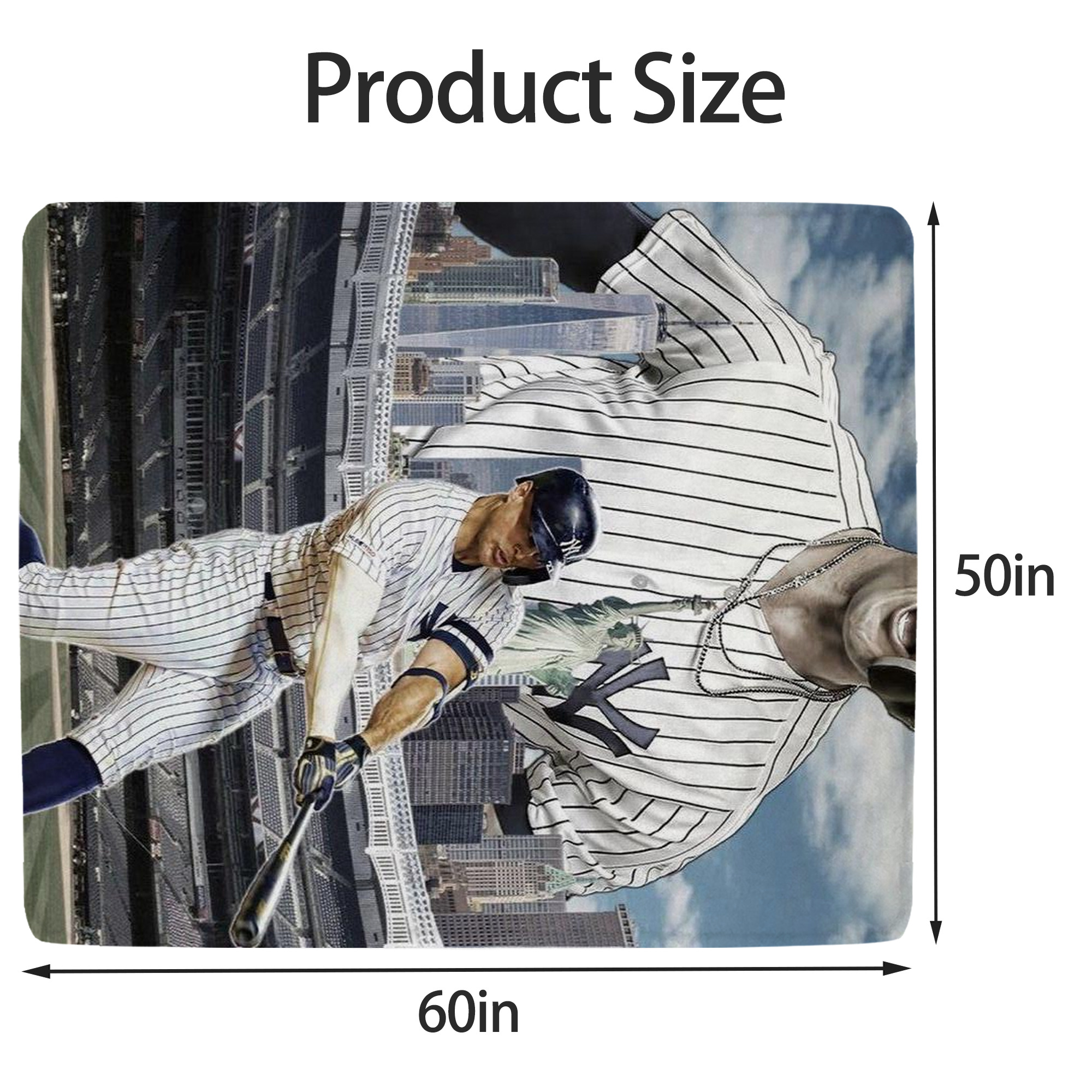 Giancarlo Stanton 14 Soft Fleece Throw Blanket 50 X 60 Inch – Super Soft, Lightweight, And Durable – Perfect For Sofa, Bed, Camping, And More – Ideal Gift For Family And Friends