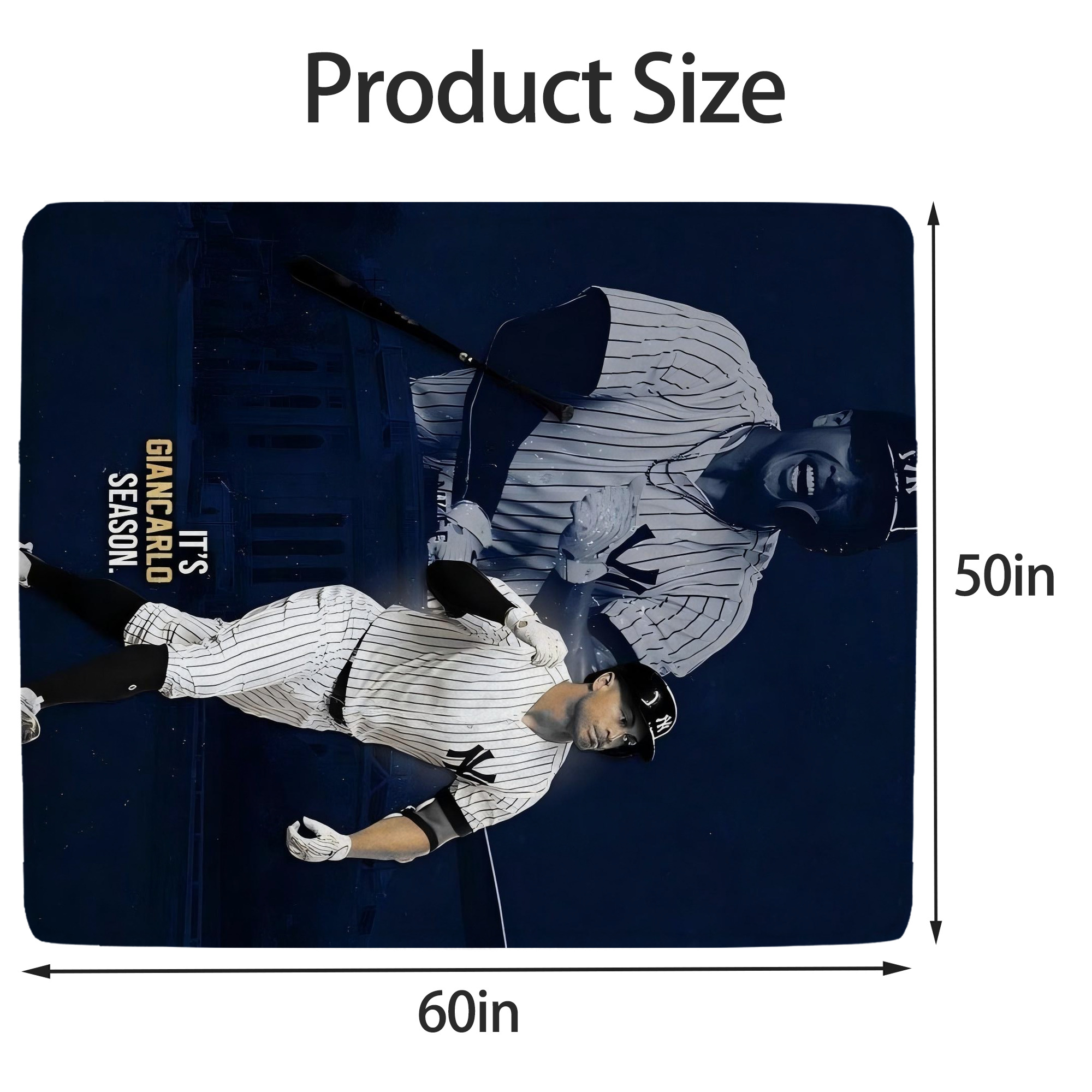 Giancarlo Stanton 29 Soft Fleece Throw Blanket 50 X 60 Inch – Super Soft, Lightweight, And Durable – Perfect For Sofa, Bed, Camping, And More – Ideal Gift For Family And Friends
