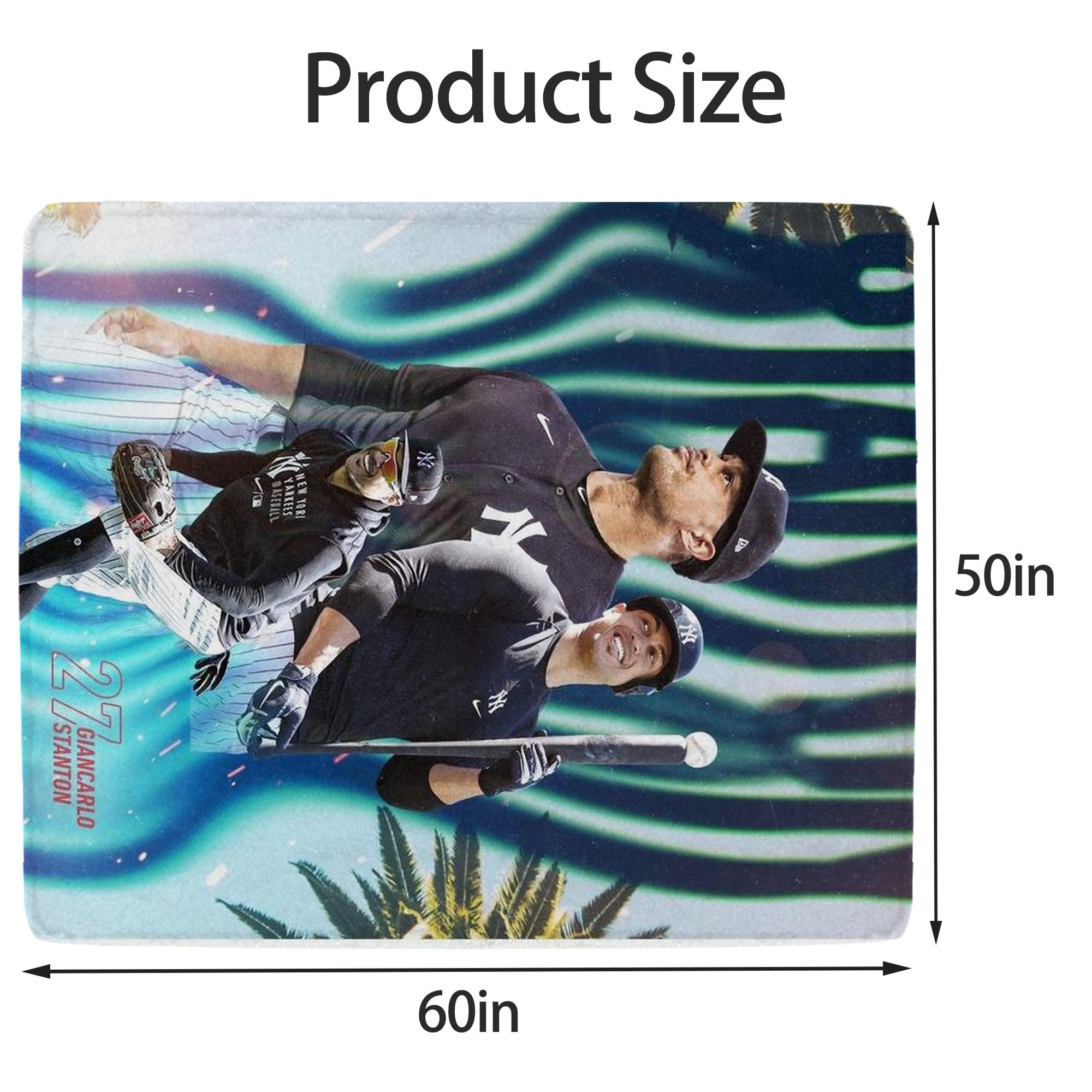 Giancarlo Stanton 31 Soft Fleece Throw Blanket 50 X 60 Inch – Super Soft, Lightweight, And Durable – Perfect For Sofa, Bed, Camping, And More – Ideal Gift For Family And Friends