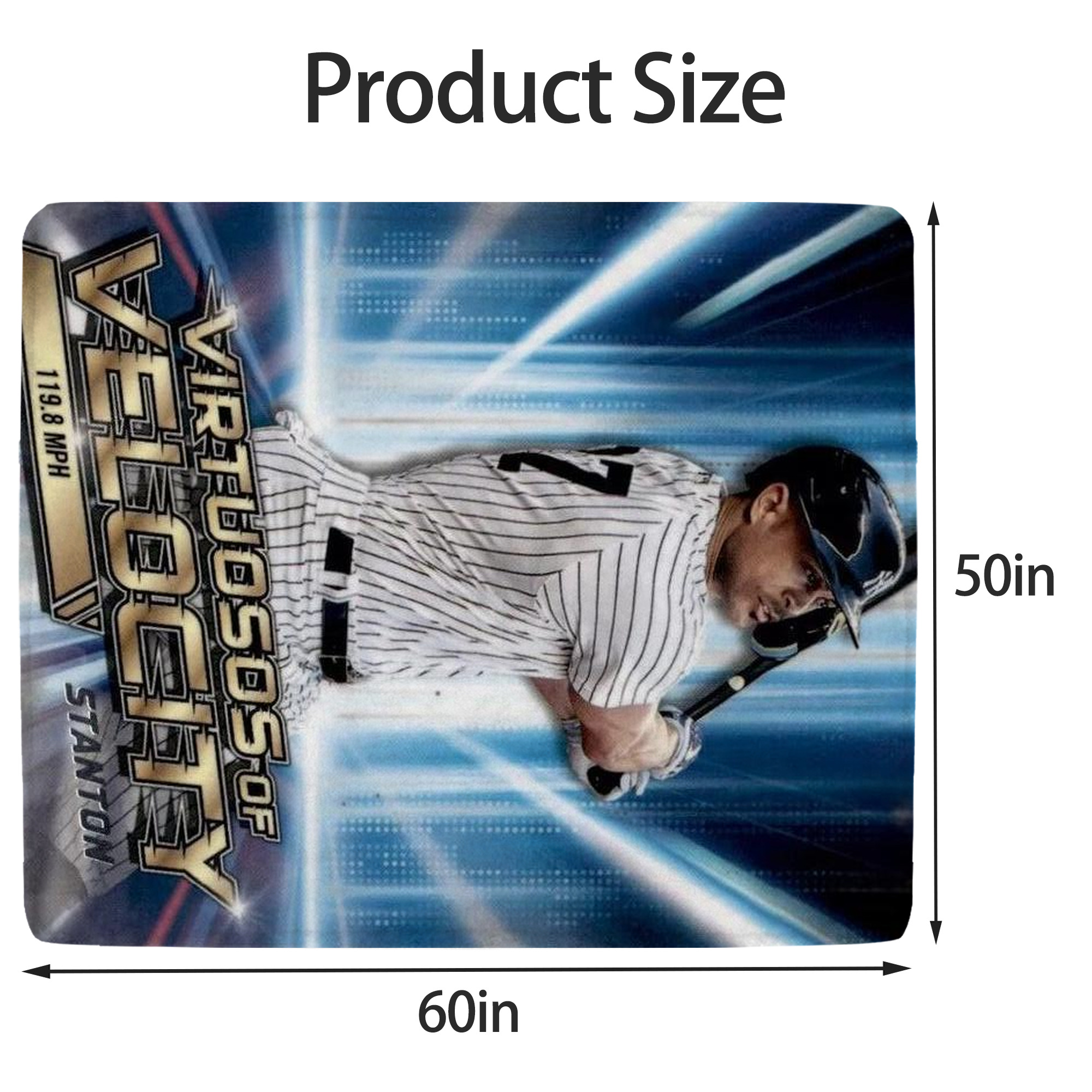 Giancarlo Stanton 33 Soft Fleece Throw Blanket 50 X 60 Inch – Super Soft, Lightweight, And Durable – Perfect For Sofa, Bed, Camping, And More – Ideal Gift For Family And Friends