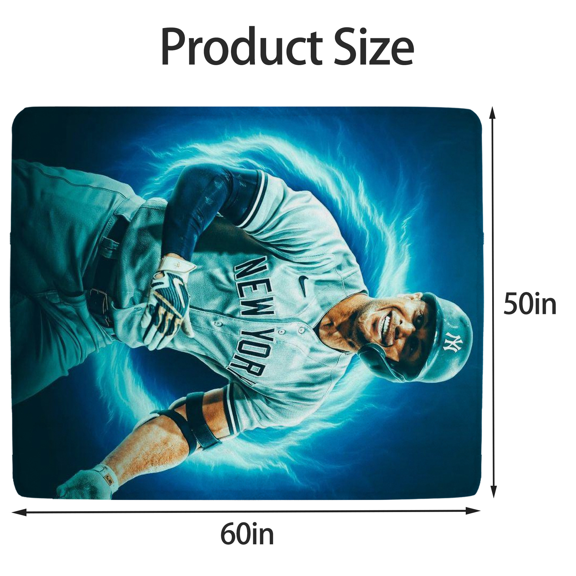 Giancarlo Stanton 35 Soft Fleece Throw Blanket 50 X 60 Inch – Super Soft, Lightweight, And Durable – Perfect For Sofa, Bed, Camping, And More – Ideal Gift For Family And Friends