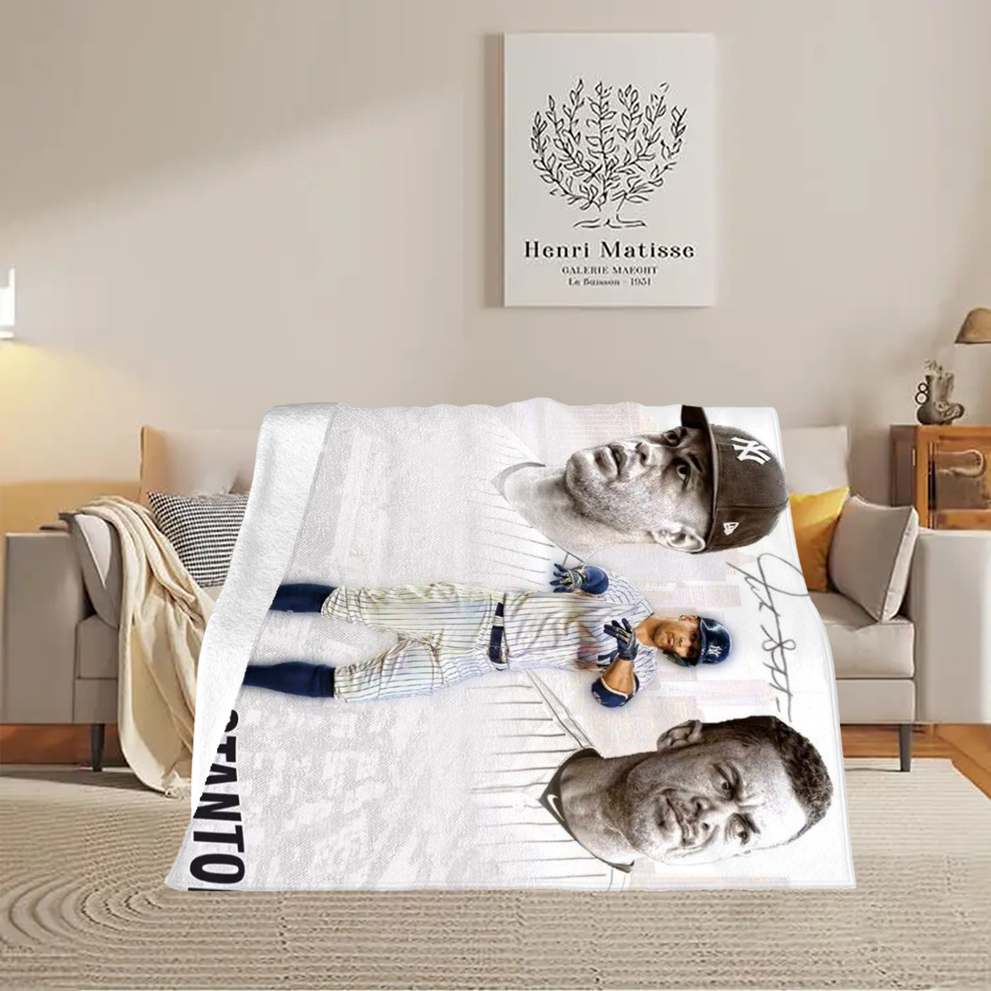 Giancarlo Stanton 11 Soft Fleece Throw Blanket 50 X 60 Inch – Super Soft, Lightweight, And Durable – Perfect For Sofa, Bed, Camping, And More – Ideal Gift For Family And Friends