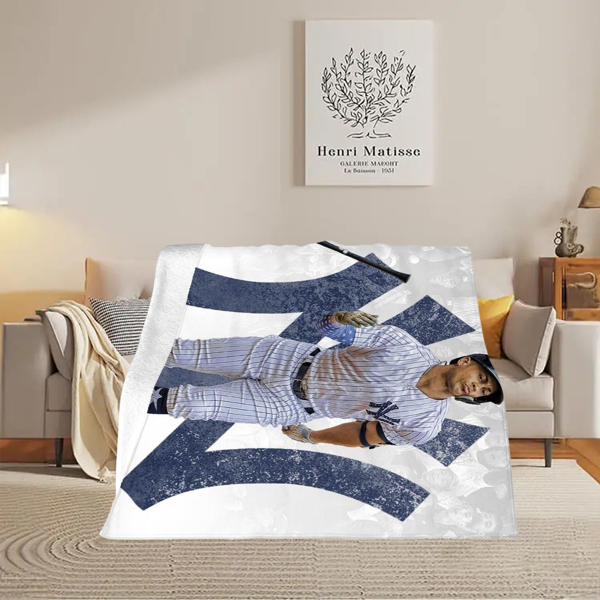 Giancarlo Stanton 15 Soft Fleece Throw Blanket 50 X 60 Inch – Super Soft, Lightweight, And Durable – Perfect For Sofa, Bed, Camping, And More – Ideal Gift For Family And Friends