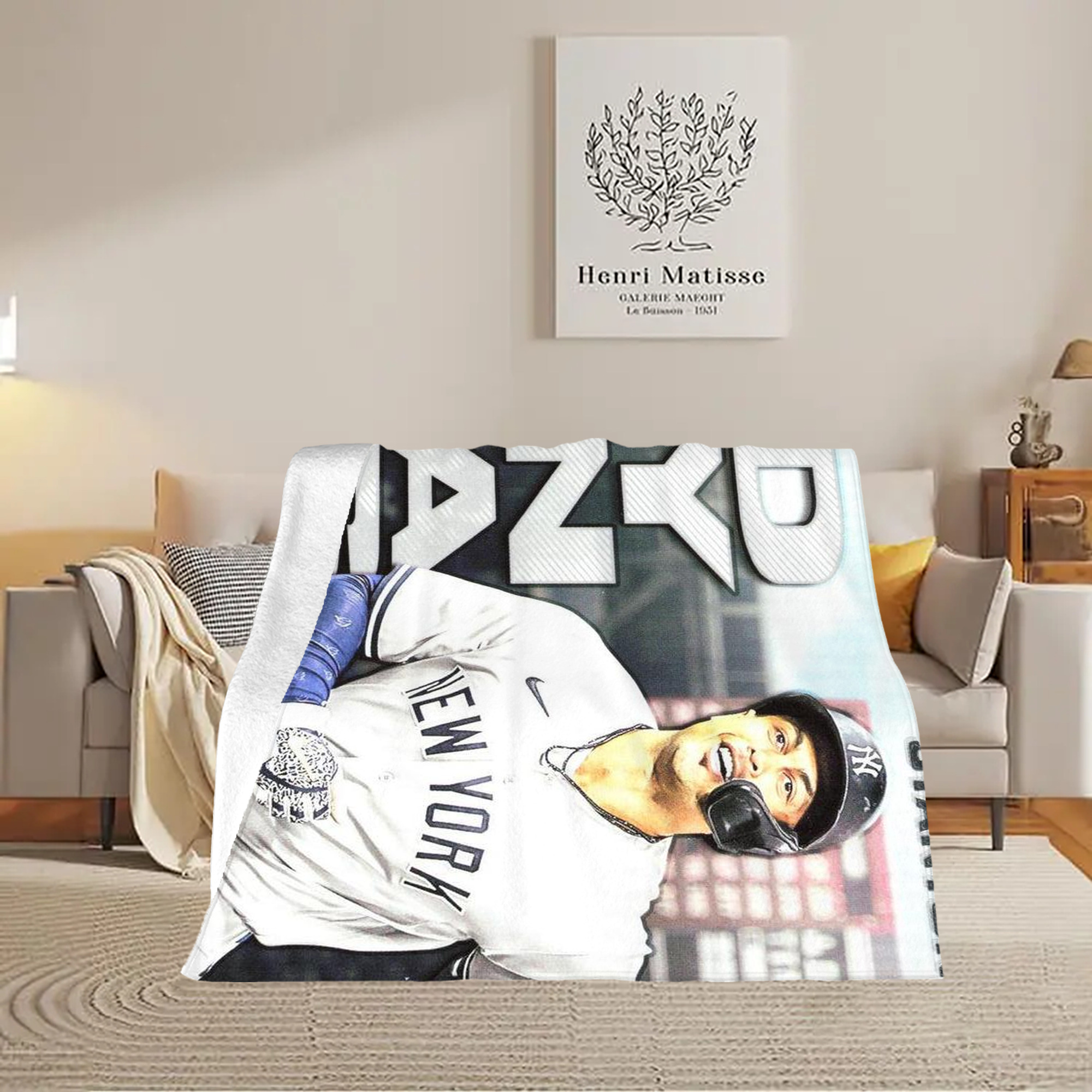 Giancarlo Stanton 21 Soft Fleece Throw Blanket 50 X 60 Inch – Super Soft, Lightweight, And Durable – Perfect For Sofa, Bed, Camping, And More – Ideal Gift For Family And Friends