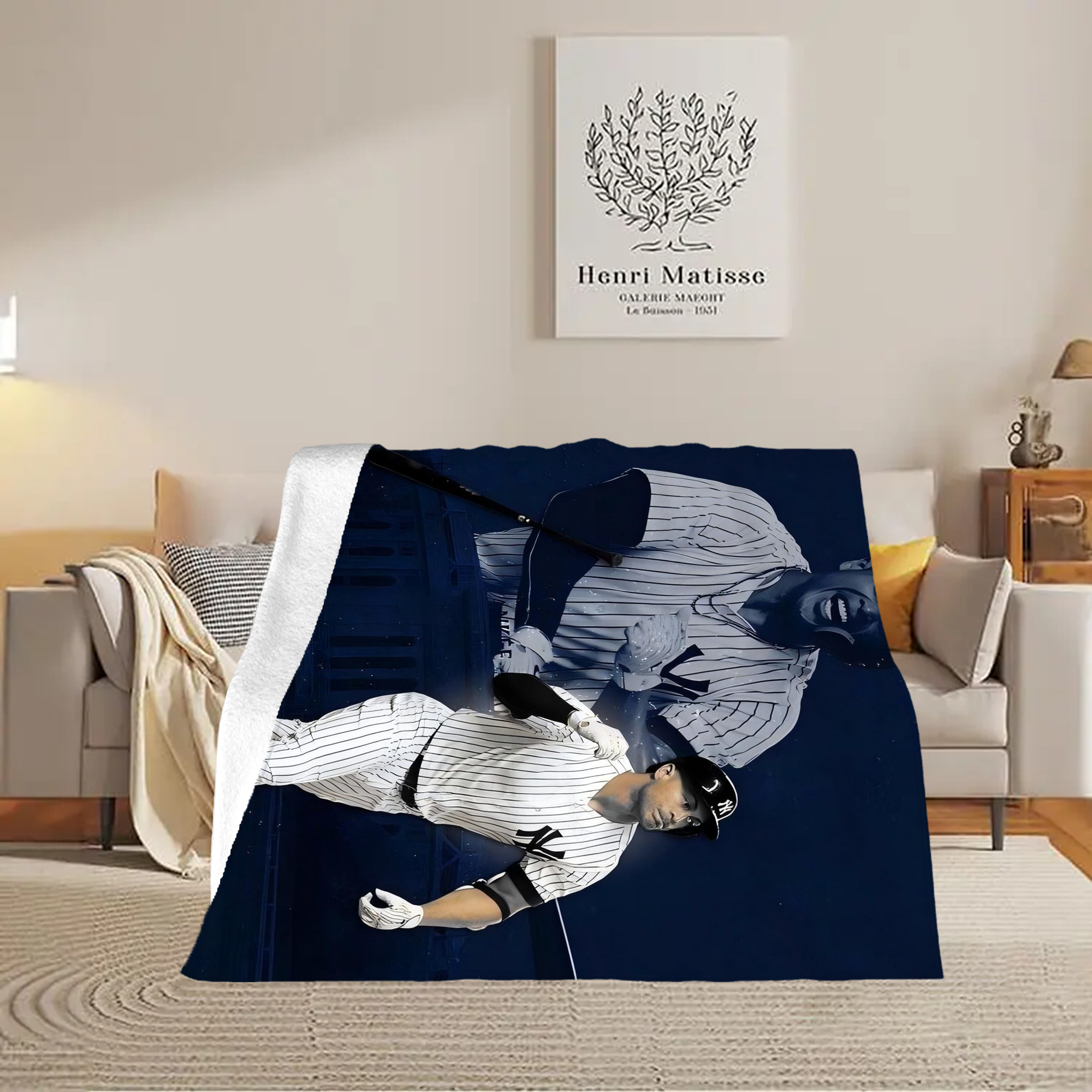 Giancarlo Stanton 29 Soft Fleece Throw Blanket 50 X 60 Inch – Super Soft, Lightweight, And Durable – Perfect For Sofa, Bed, Camping, And More – Ideal Gift For Family And Friends
