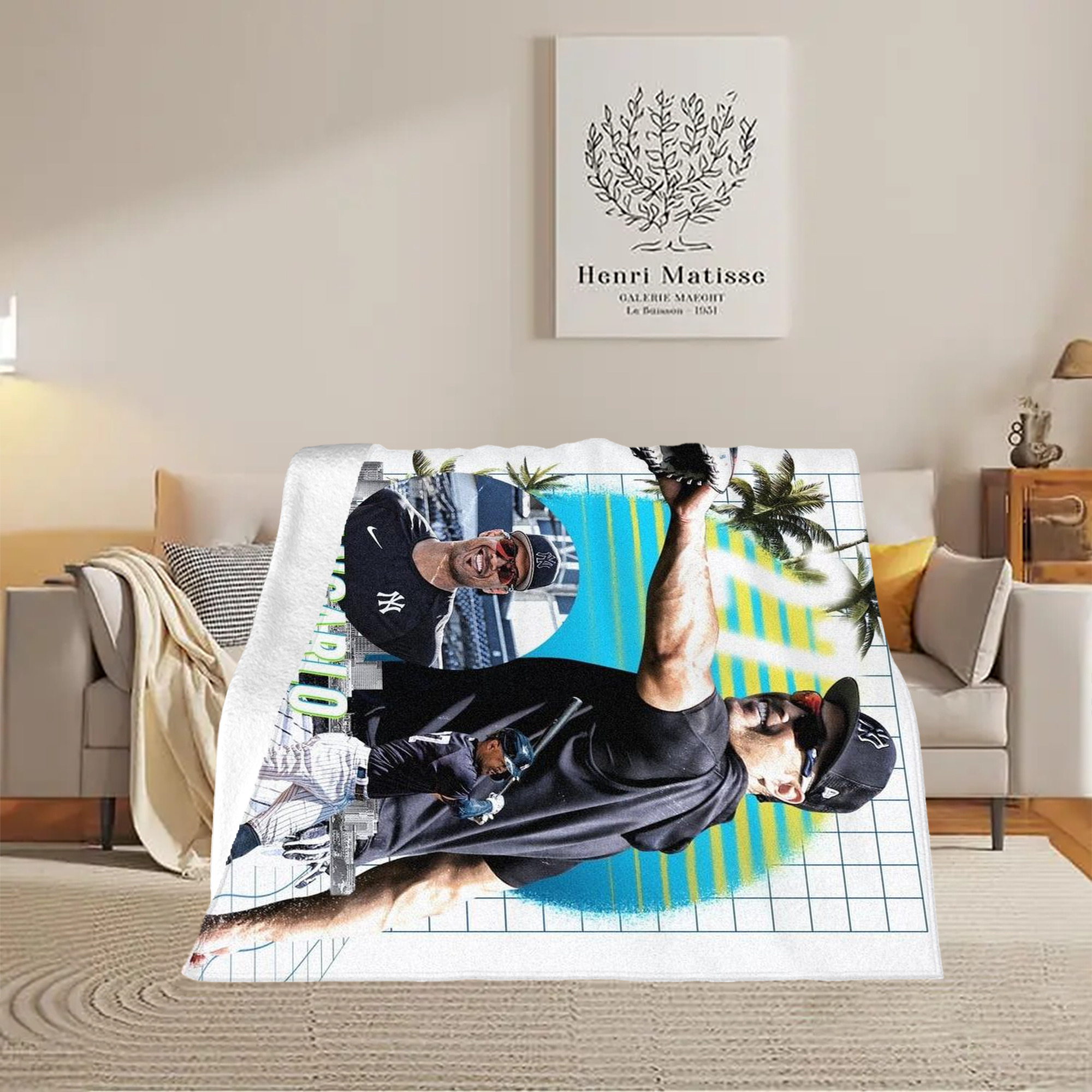 Giancarlo Stanton 30 Soft Fleece Throw Blanket 50 X 60 Inch – Super Soft, Lightweight, And Durable – Perfect For Sofa, Bed, Camping, And More – Ideal Gift For Family And Friends