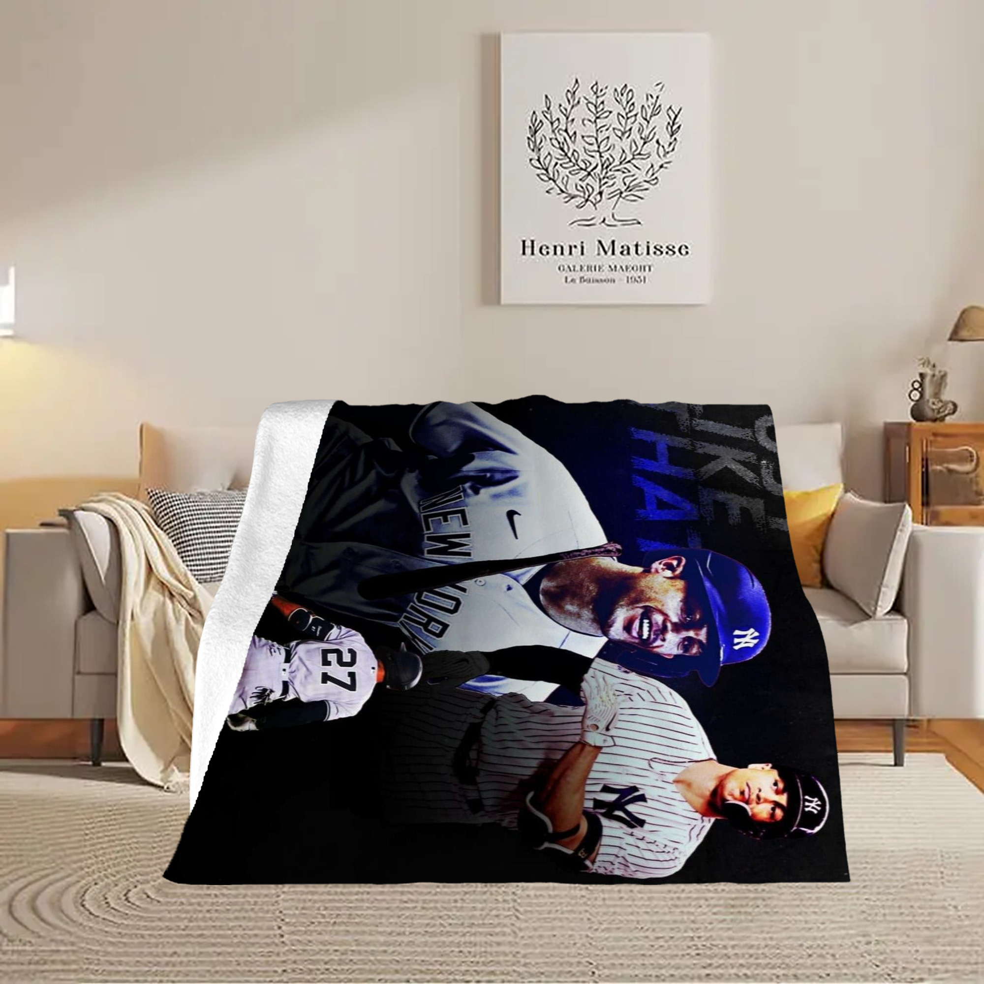 Giancarlo Stanton 36 Soft Fleece Throw Blanket 50 X 60 Inch – Super Soft, Lightweight, And Durable – Perfect For Sofa, Bed, Camping, And More – Ideal Gift For Family And Friends