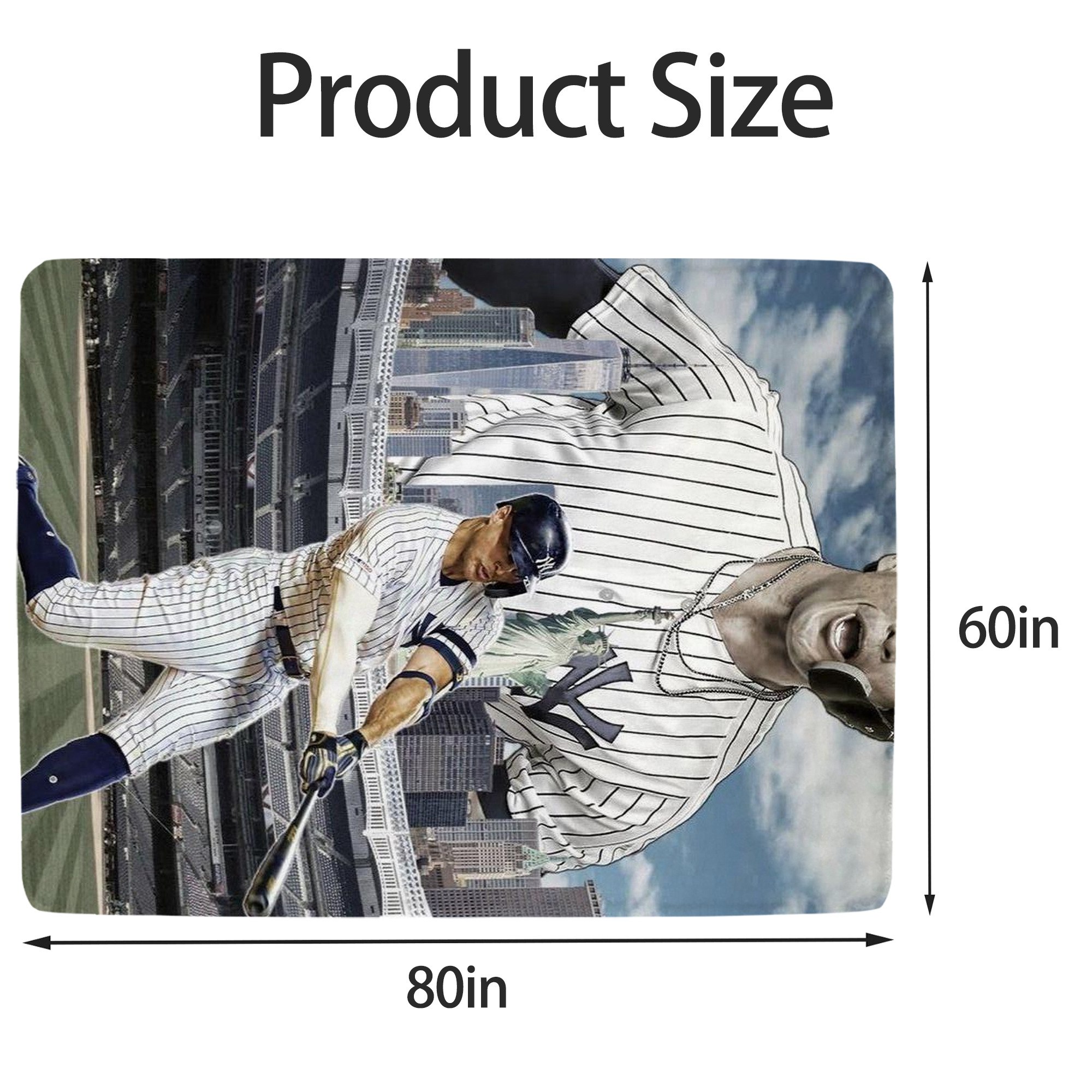 Giancarlo Stanton 14 Soft Fleece Throw Blanket 60 X 80 Inch – Super Soft, Lightweight, And Durable – Perfect For Sofa, Bed, Camping, And More – Ideal Gift For Family And Friends