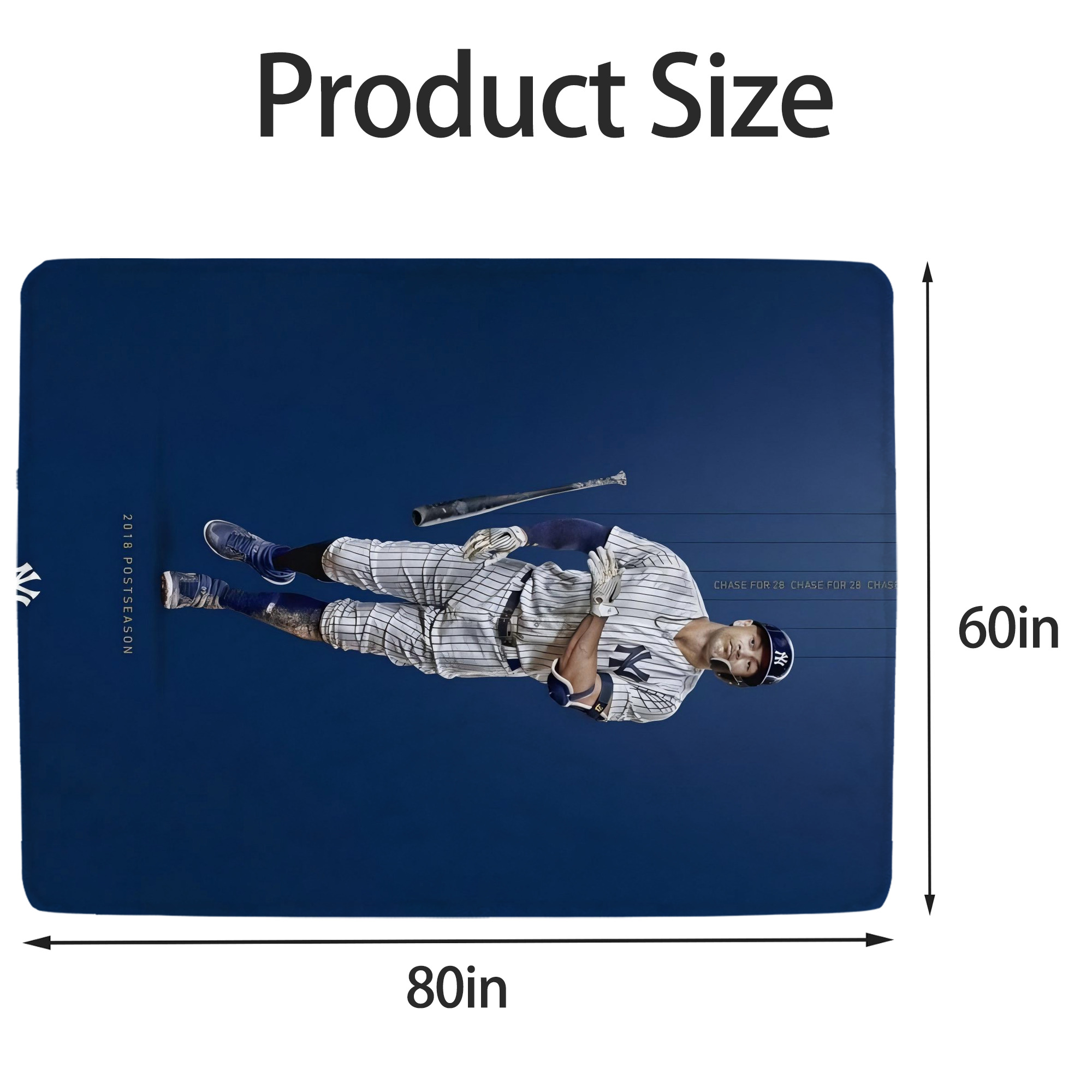 Giancarlo Stanton 12 Soft Fleece Throw Blanket 60 X 80 Inch – Super Soft, Lightweight, And Durable – Perfect For Sofa, Bed, Camping, And More – Ideal Gift For Family And Friends