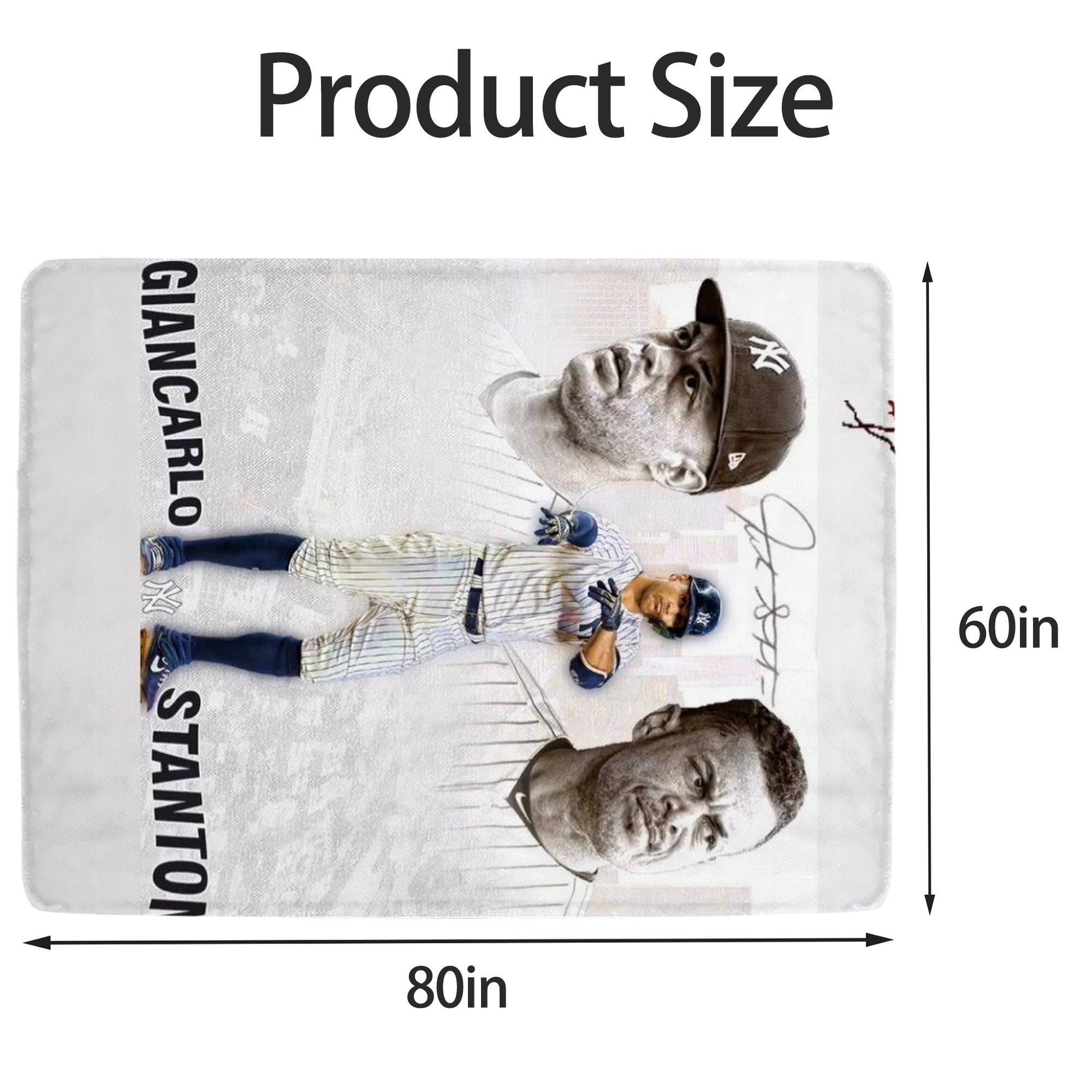 Giancarlo Stanton 11 Soft Fleece Throw Blanket 60 X 80 Inch – Super Soft, Lightweight, And Durable – Perfect For Sofa, Bed, Camping, And More – Ideal Gift For Family And Friends