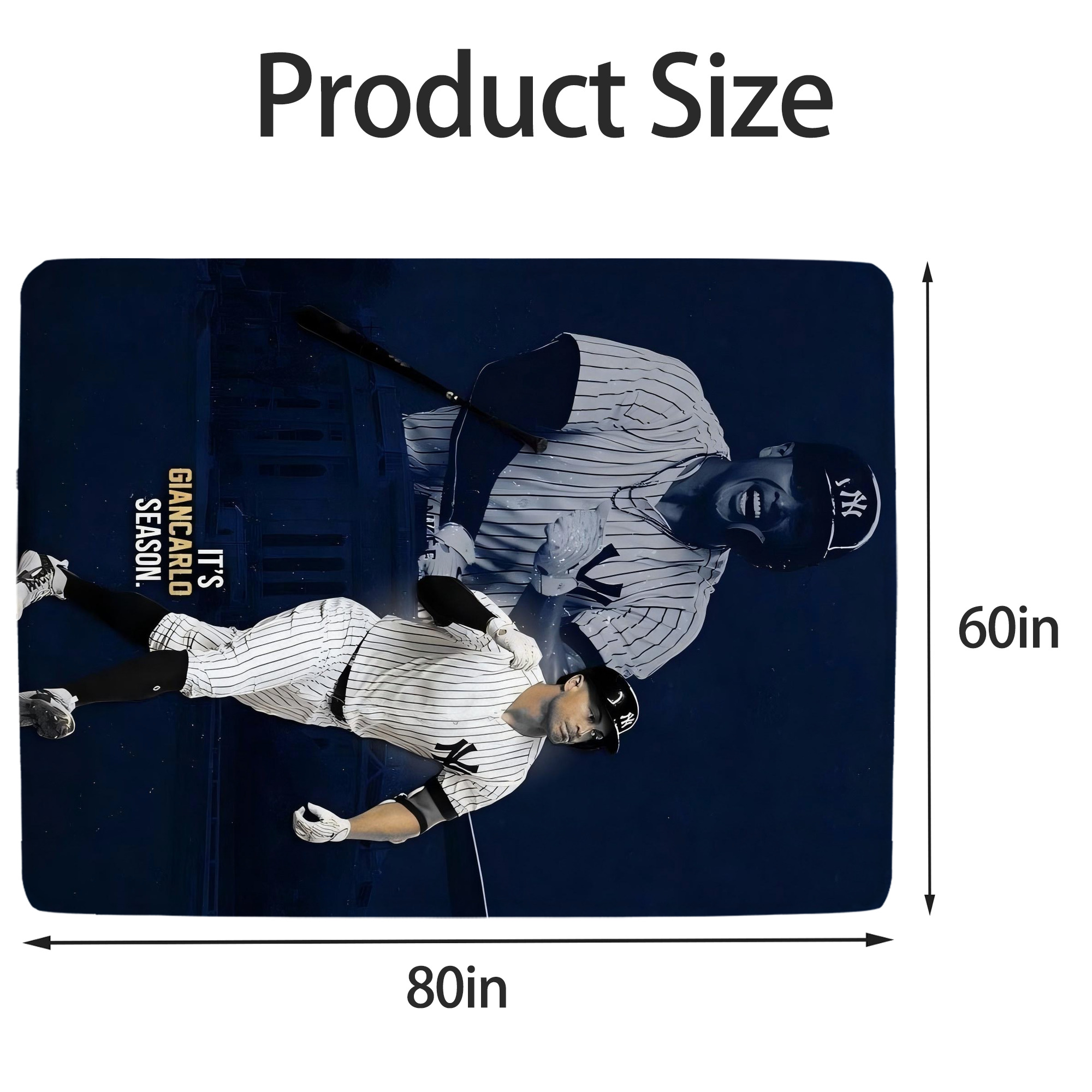 Giancarlo Stanton 29 Soft Fleece Throw Blanket 60 X 80 Inch – Super Soft, Lightweight, And Durable – Perfect For Sofa, Bed, Camping, And More – Ideal Gift For Family And Friends