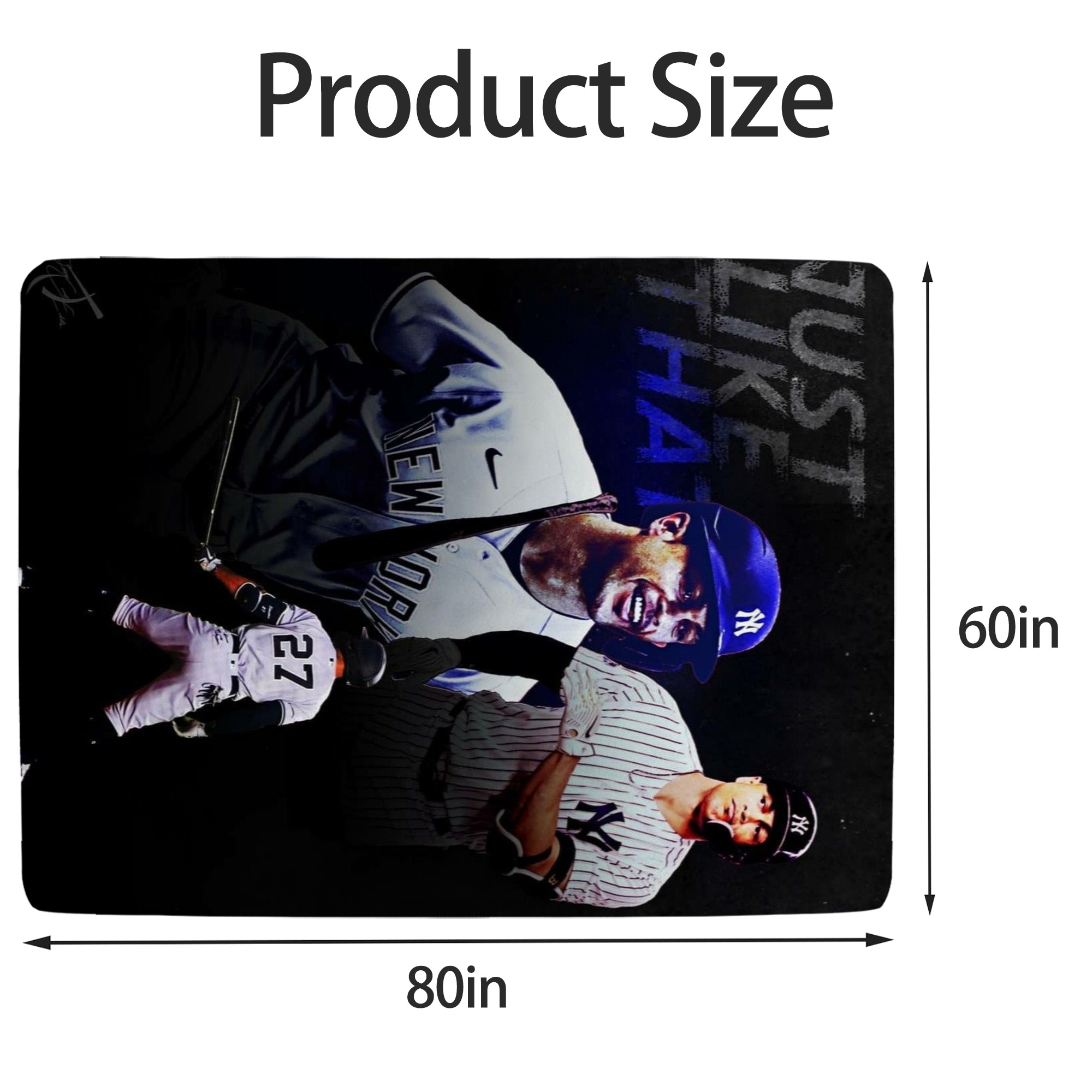Giancarlo Stanton 36 Soft Fleece Throw Blanket 60 X 80 Inch – Super Soft, Lightweight, And Durable – Perfect For Sofa, Bed, Camping, And More – Ideal Gift For Family And Friends