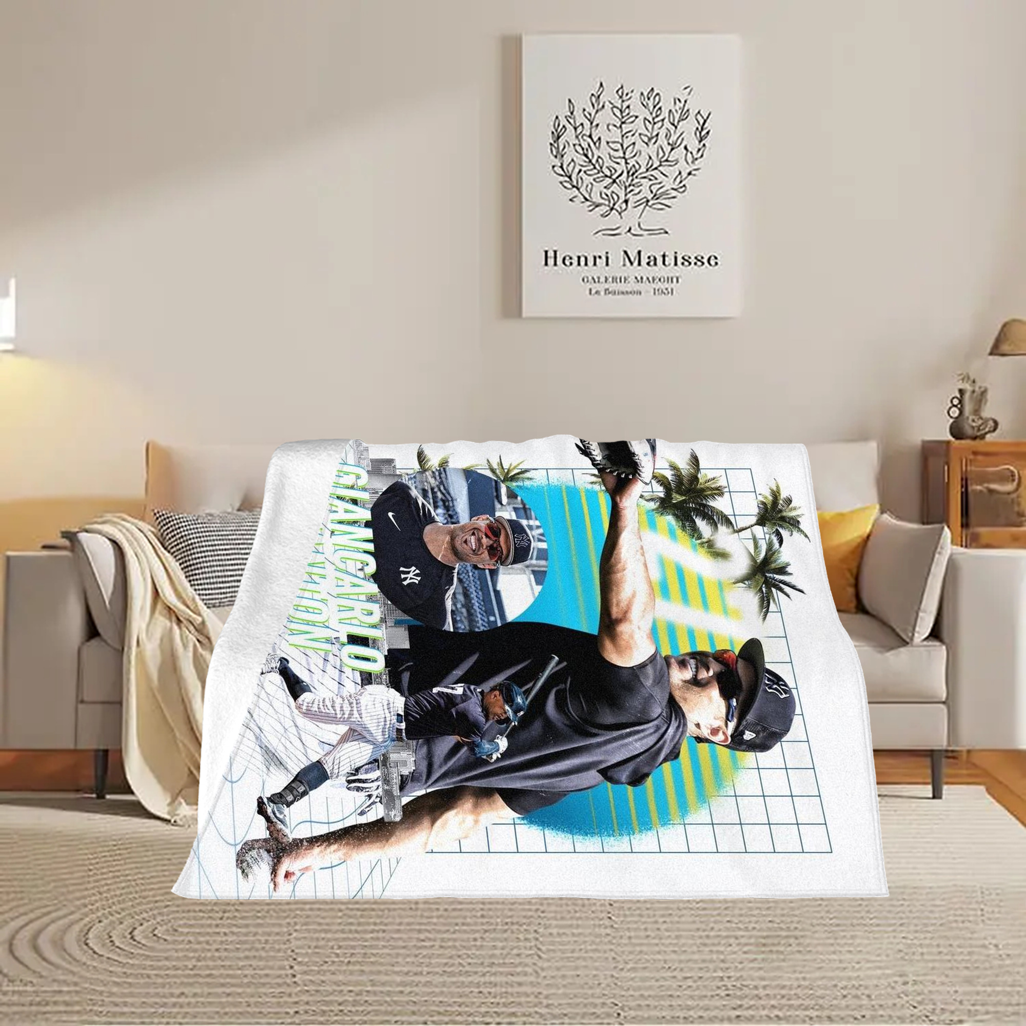 Giancarlo Stanton 30 Soft Fleece Throw Blanket 60 X 80 Inch – Super Soft, Lightweight, And Durable – Perfect For Sofa, Bed, Camping, And More – Ideal Gift For Family And Friends