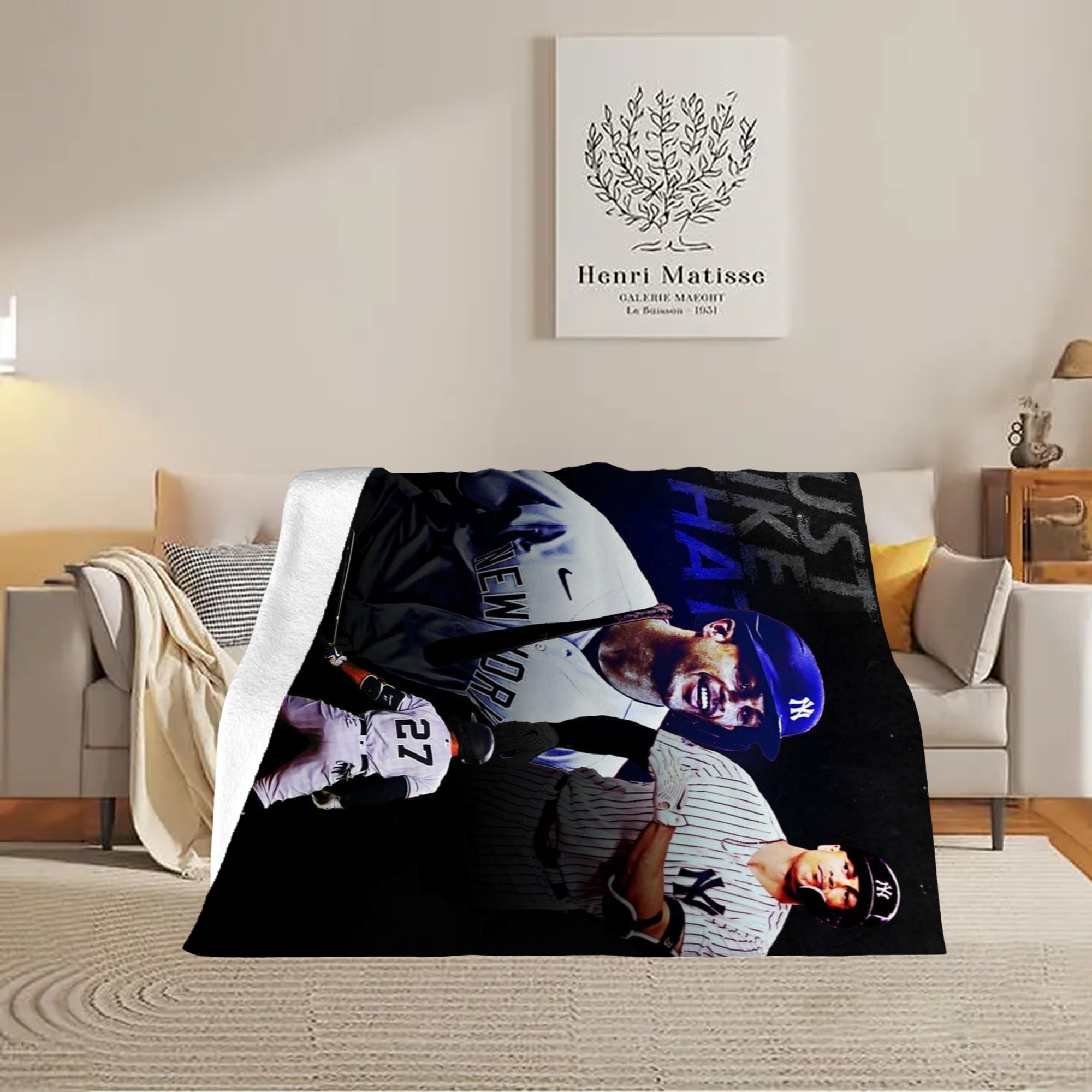 Giancarlo Stanton 36 Soft Fleece Throw Blanket 60 X 80 Inch – Super Soft, Lightweight, And Durable – Perfect For Sofa, Bed, Camping, And More – Ideal Gift For Family And Friends