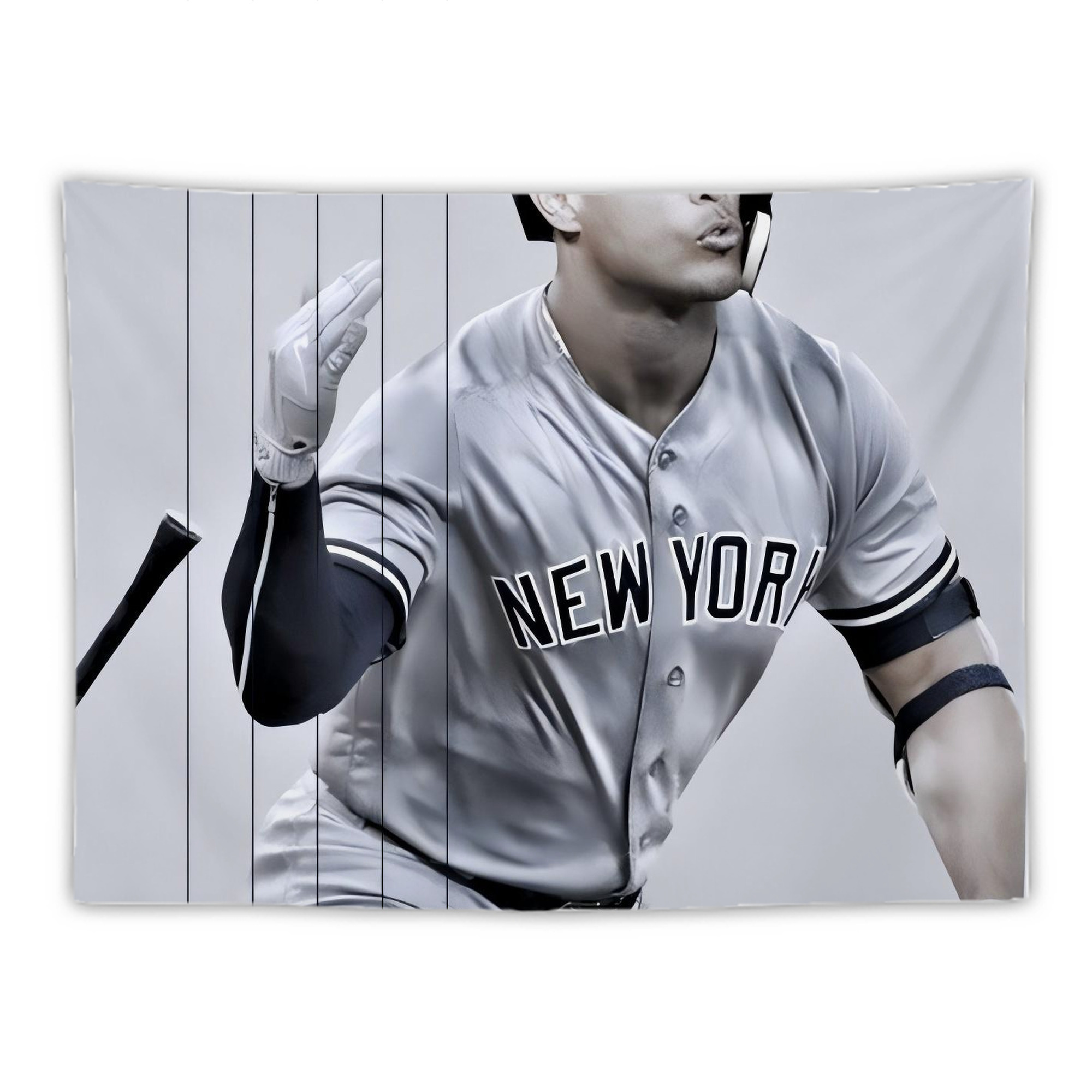 Giancarlo Stanton 37 Wall Tapestry For Bedroom Aesthetic – Boho Style Polyester Fabric Wall Hanging With Hooks – 60 X 90 Inch Large Size, Lightweight, Durable, Easy To Hang