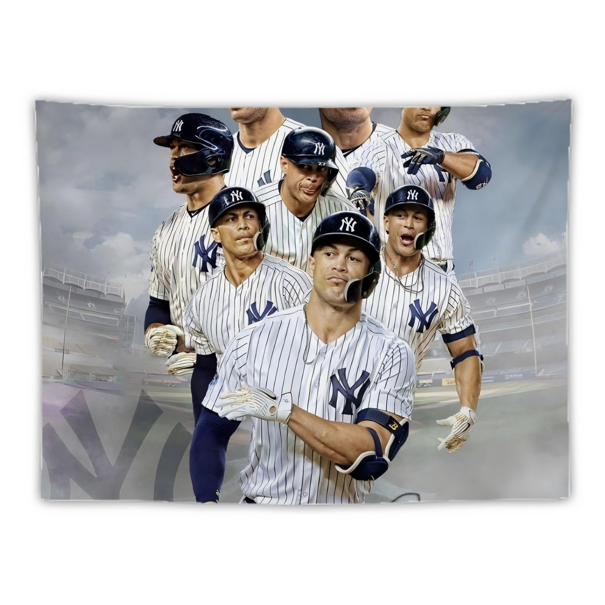 Giancarlo Stanton 38 Wall Tapestry For Bedroom Aesthetic – Boho Style Polyester Fabric Wall Hanging With Hooks – 60 X 90 Inch Large Size, Lightweight, Durable, Easy To Hang